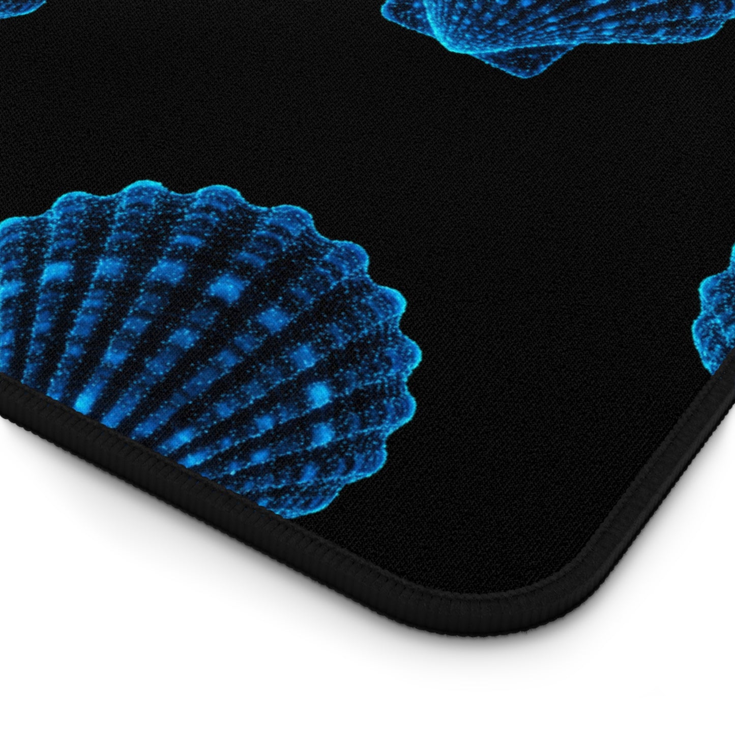 Desk Mat Bioluminescent SeaShells Mouse Pad for Ocean Lovers Nautical Decor Marine Mat