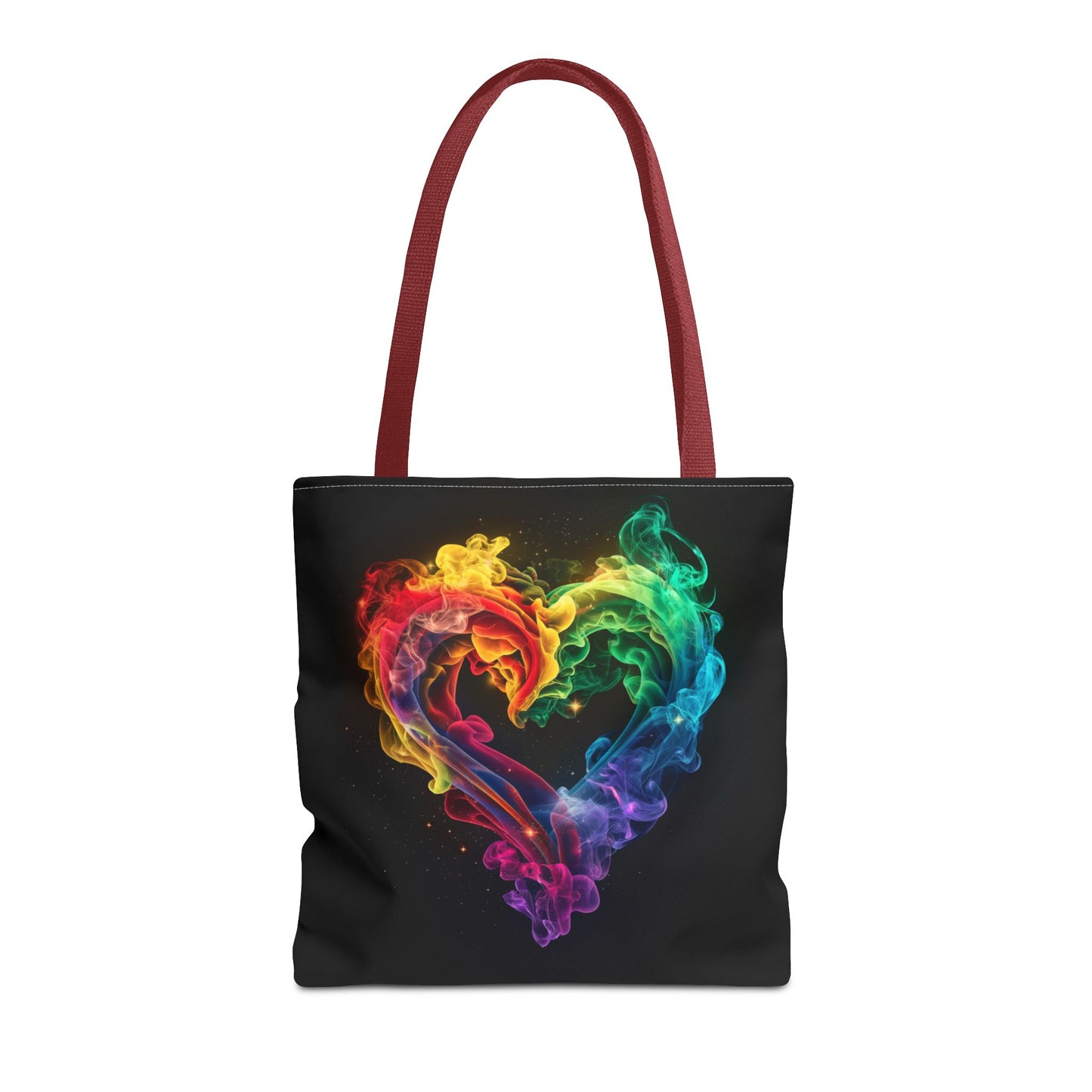 Colorful Smoke Heart Tote