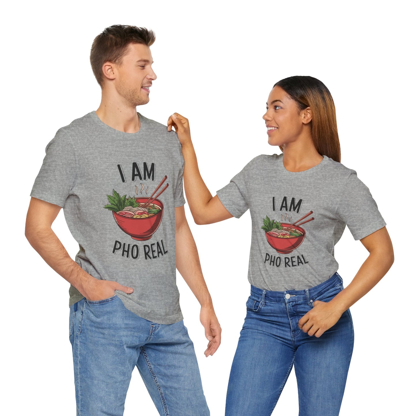 I Am Pho Real T-Shirt | Funny Pho Noodle Bowl Tee, Vietnamese Food Pun Shirt, Ramen & Noodle Lover Gift, Cute Asian Cuisine Graphic Top