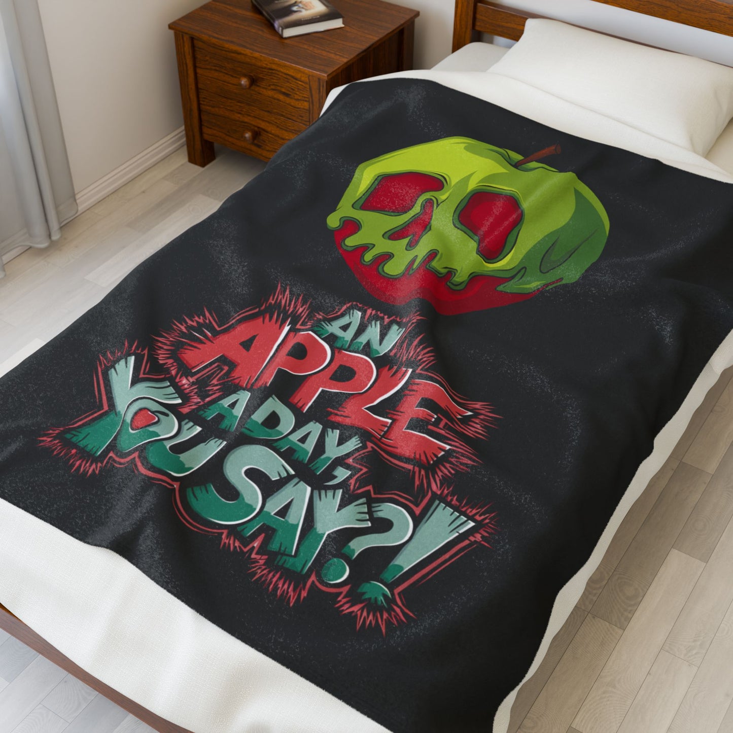 Plush Blanket - Poison Apple Design for Cozy Nights
