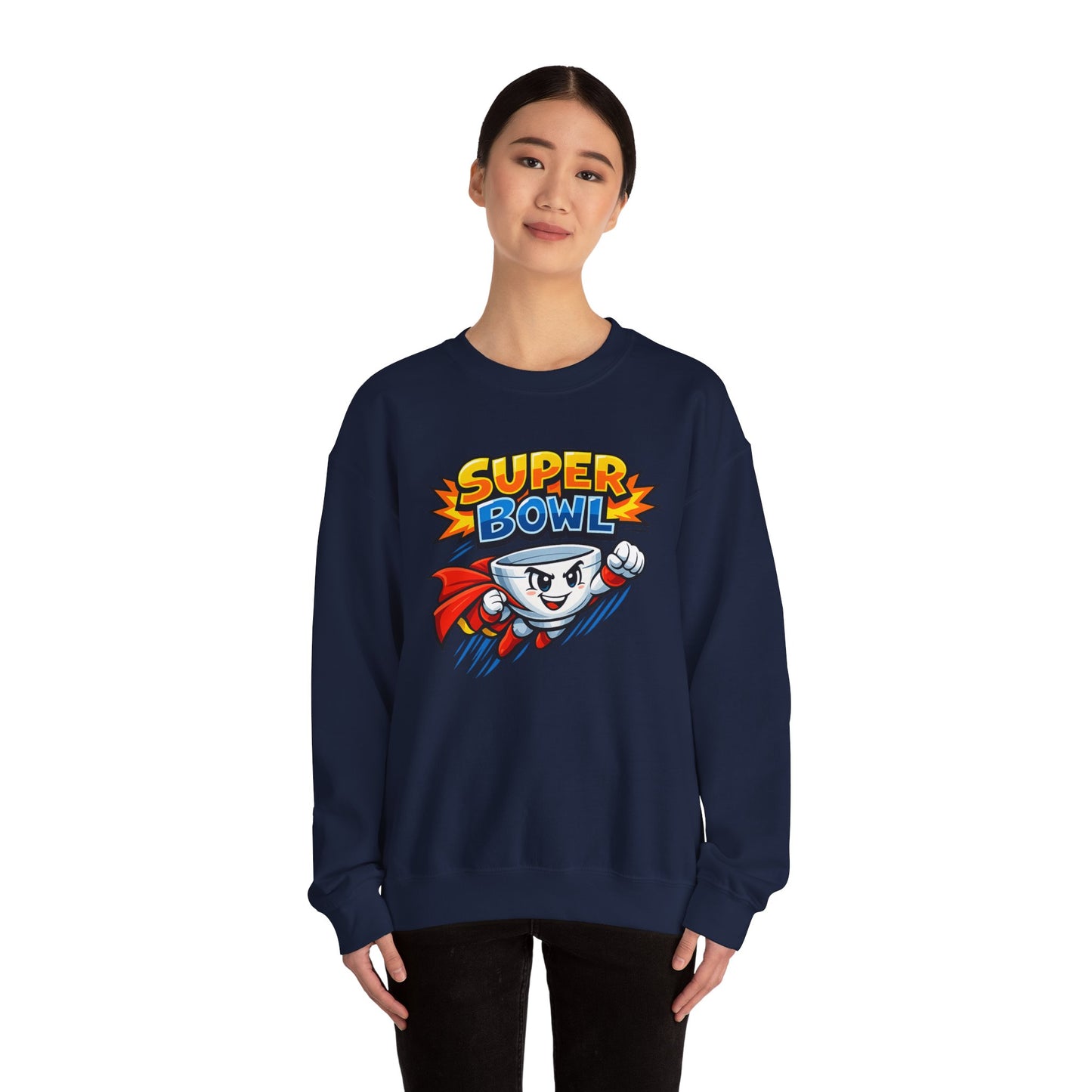 Super Bowl Sweatshirt, Funny Super Bowl Crewneck, Football Party Sweatshirt, Game Day Pullover, Bowl Pun Shirt, Unisex Graphic Crew