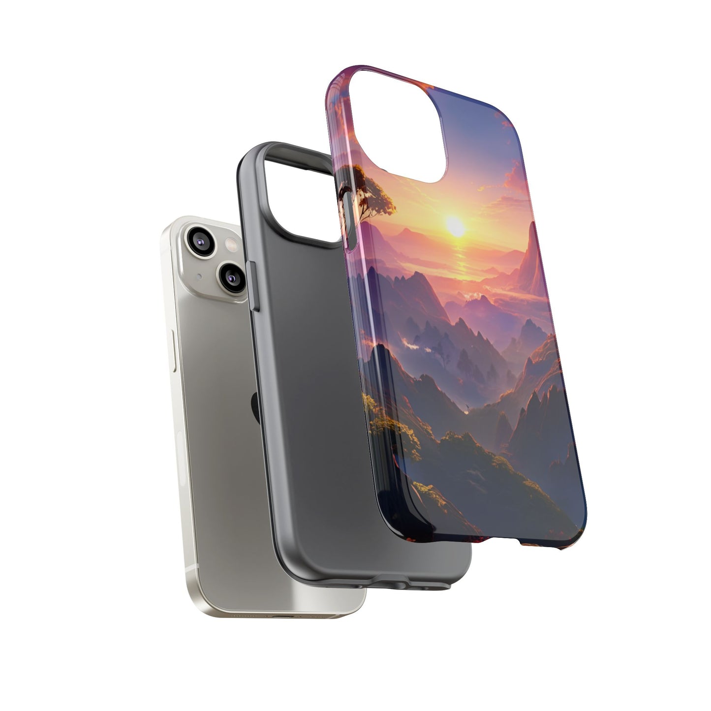 iPhone Tough Case - Artistic Sunset Landscape
