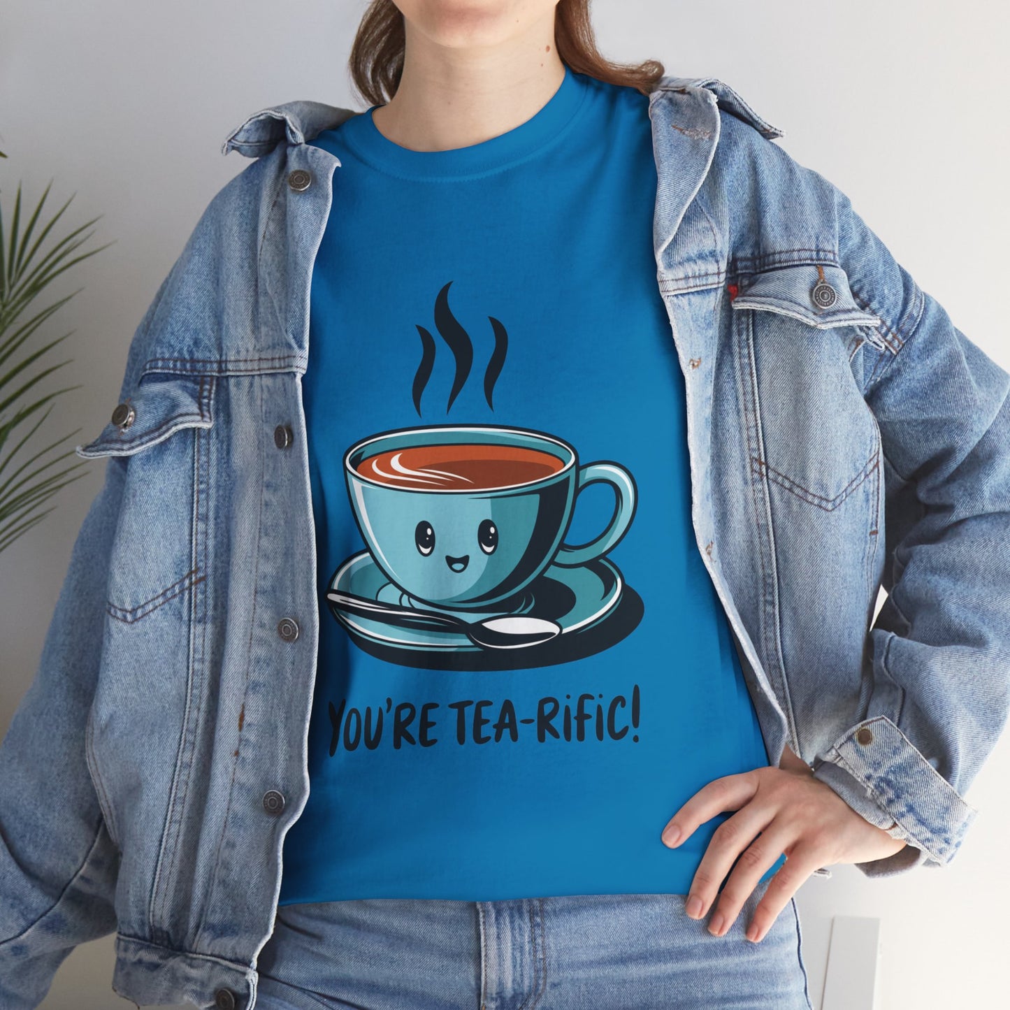 You’re Tea-Rific! Cute Tea Pun T-Shirt for Tea Lovers - Funny Gift, Kawaii Cup Graphic Tee - Unisex Soft Cotton Shirt