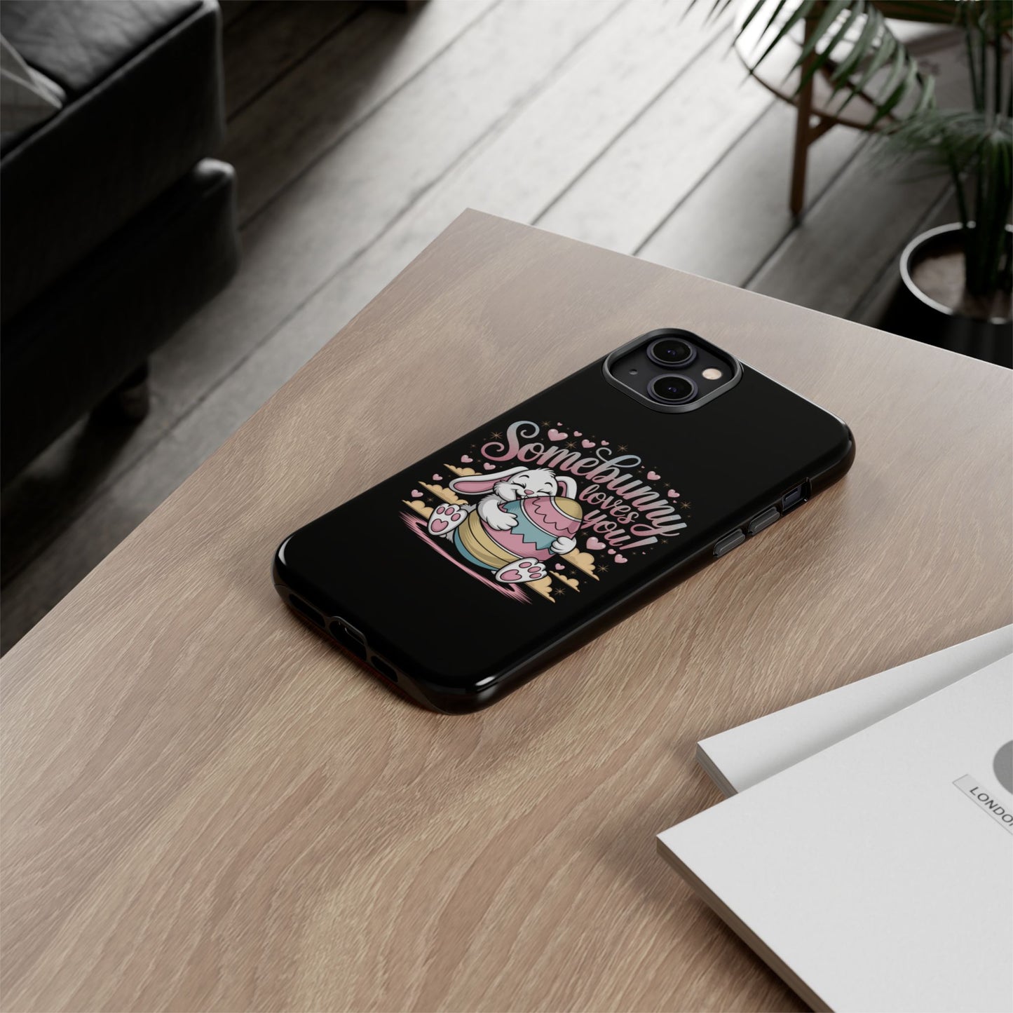 iPhone Case Somebunny Loves You Easter Bunny Easter Phone Case