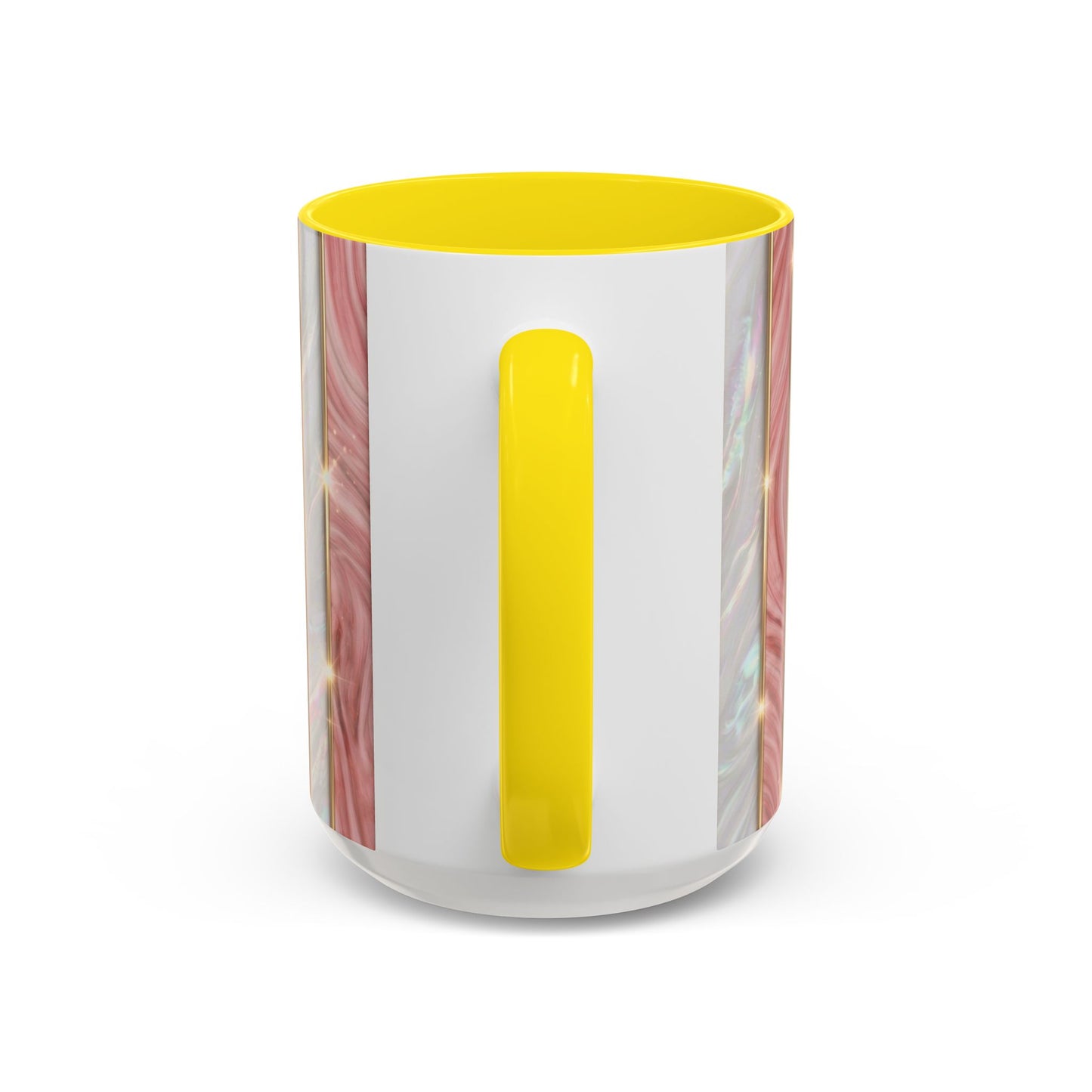 Pink Marble Coffee Mug, Gold Stripe Faux Agate Cup, Glam Desk Accessory, Elegant Tea Mug, Luxury Gift for Her, Chic Office Desk Decor