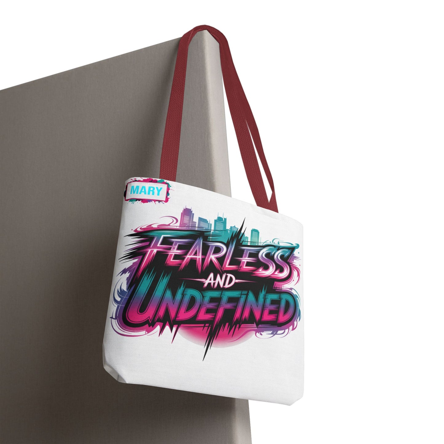 Custom Name Tote Bag | Fearless and Undefined Design | K-Pop Inspired Gift for Fans | Personalized Bold Aesthetic Bag | Trendy Streetwear Tote
