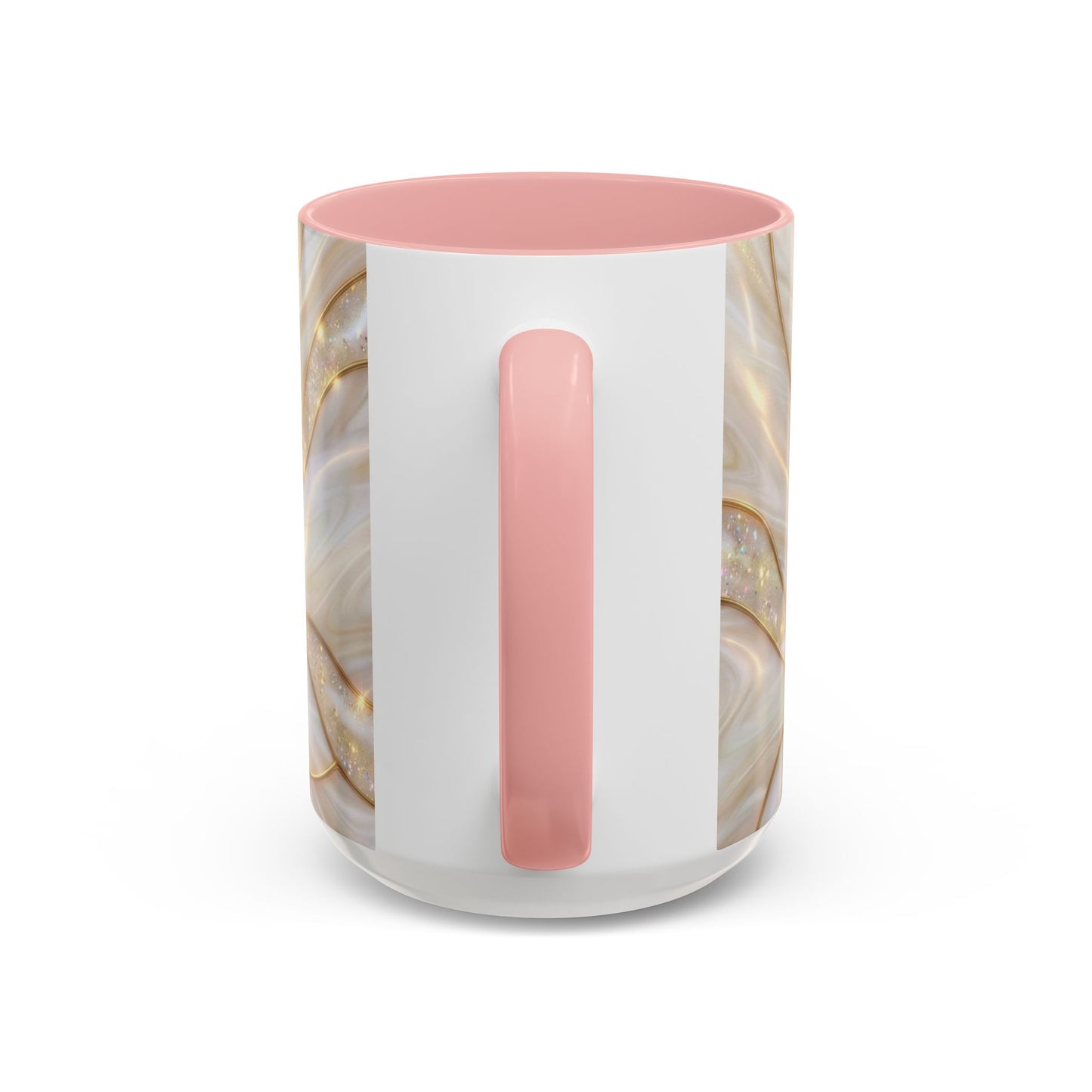 Pink Peony Stained Glass Mug, Gold Floral Coffee Cup, Elegant Flower Gift For Her, Fairycore Tea Cup, Mothers Day Present, Pearl Art Decor