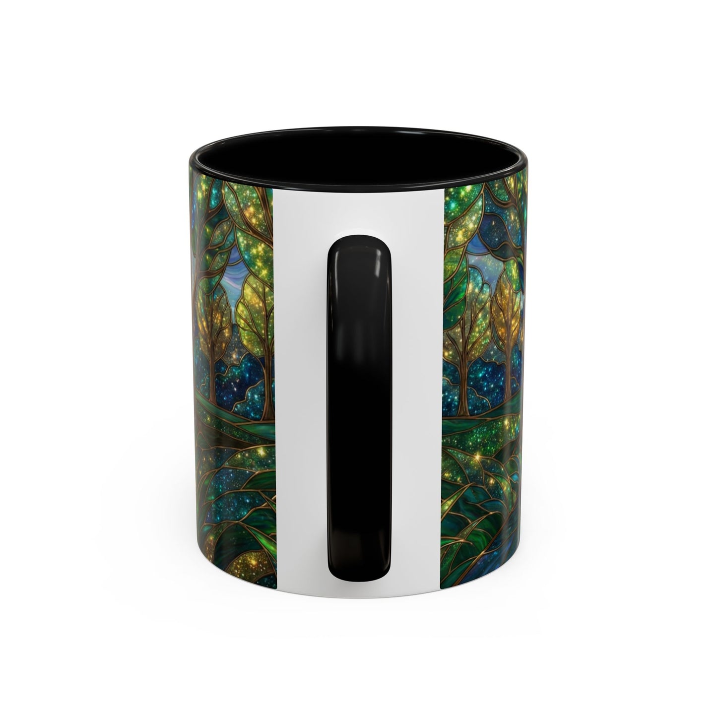 Stained Glass German Shepherd Mug, Dog Lover Coffee Mug, German Shepherd Art Cup, Pet Memorial Gift, Colorful Dog Mug, Nature Art Mug