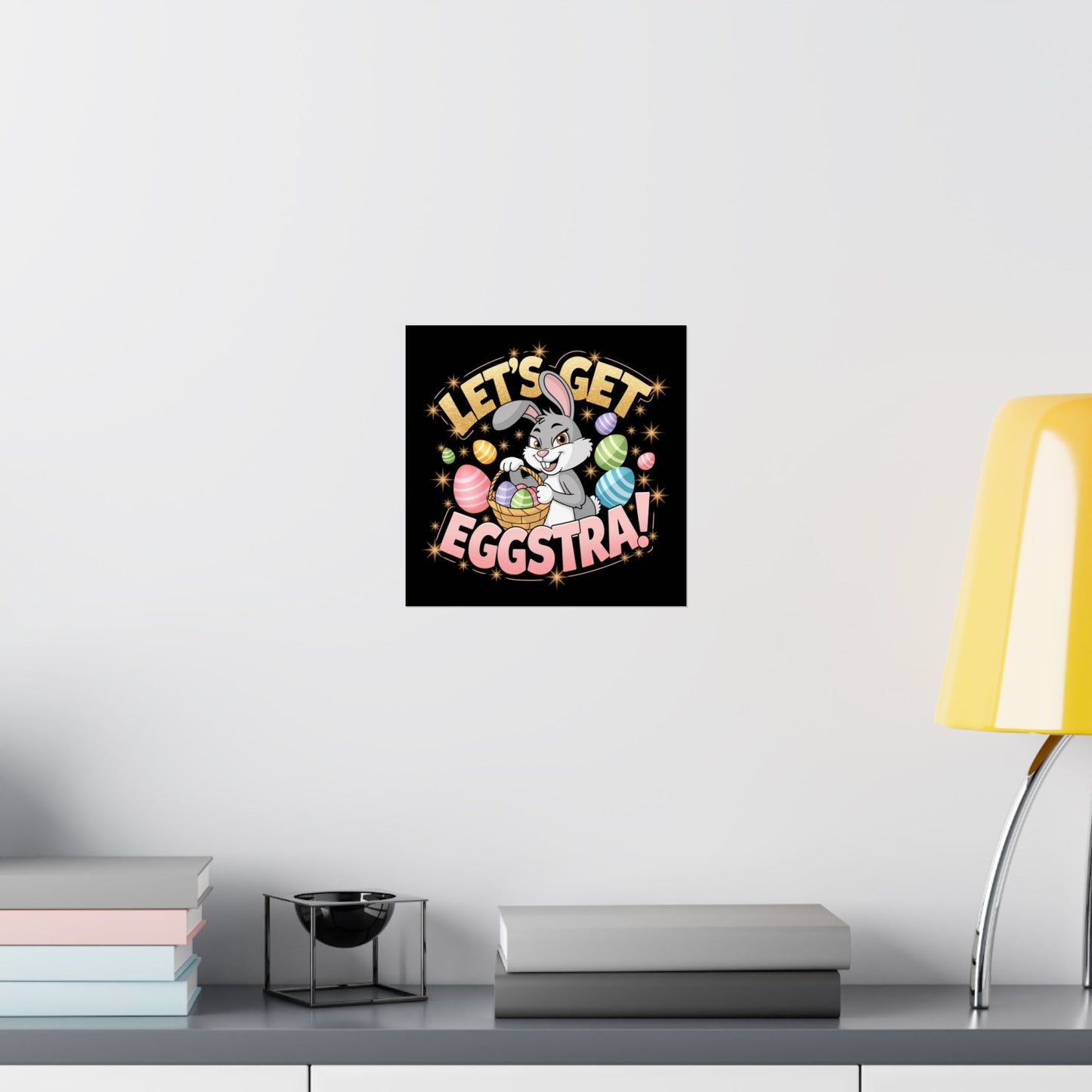 Easter Bunny Party Poster Easter Poster Easter Bunny Art Easter Decor