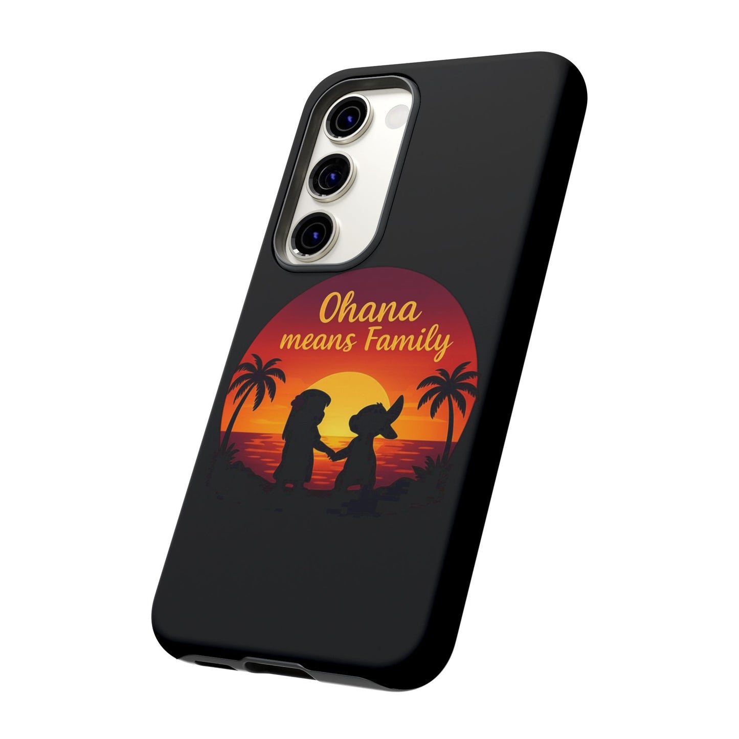 Ohana Means Family Samsung Case – Cute Hawaii Sunset Phone Cover – Lilo and Stitch-Inspired Gift – Protective Case for Galaxy S Series