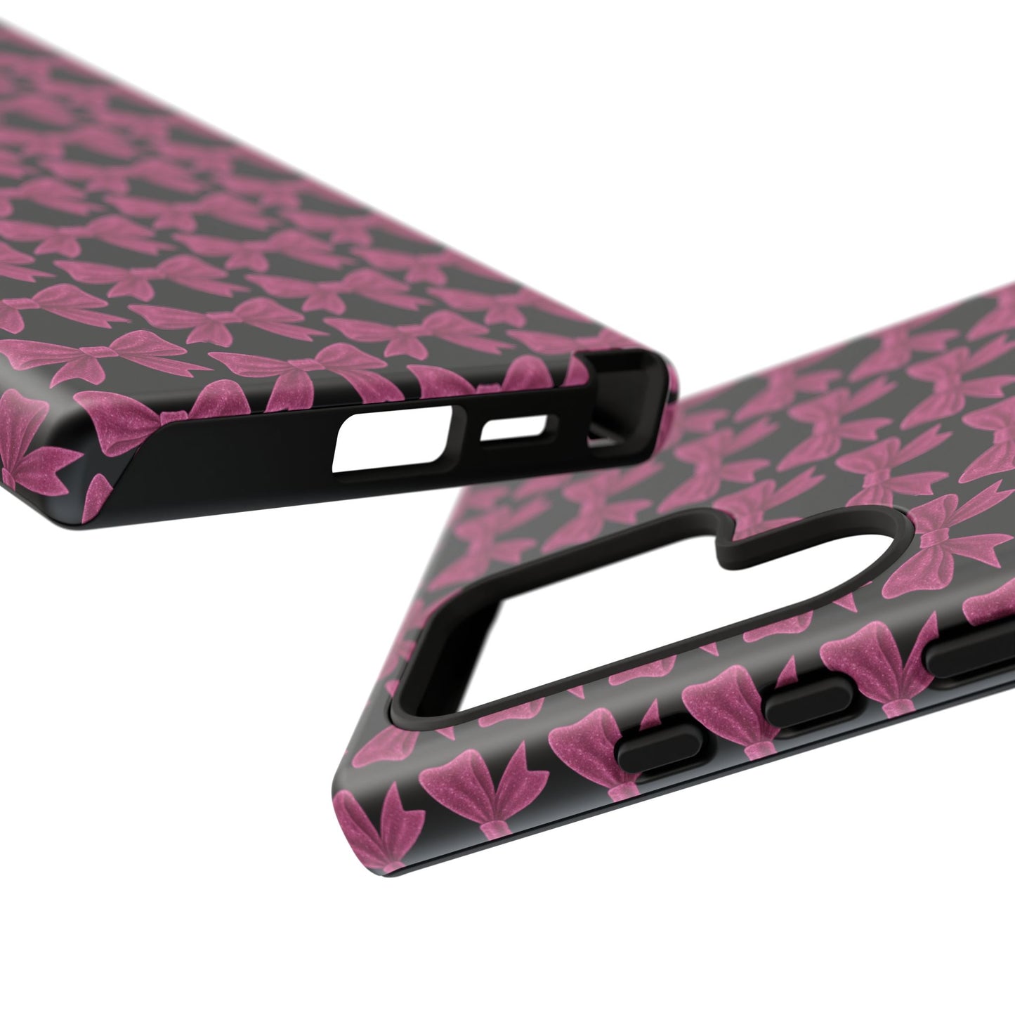 Pink Bow Samsung Case Coquette Aesthetic Phone Cover Cute Girly Phone Case Glossy Y2K Accessory Kawaii Samsung Case Gift