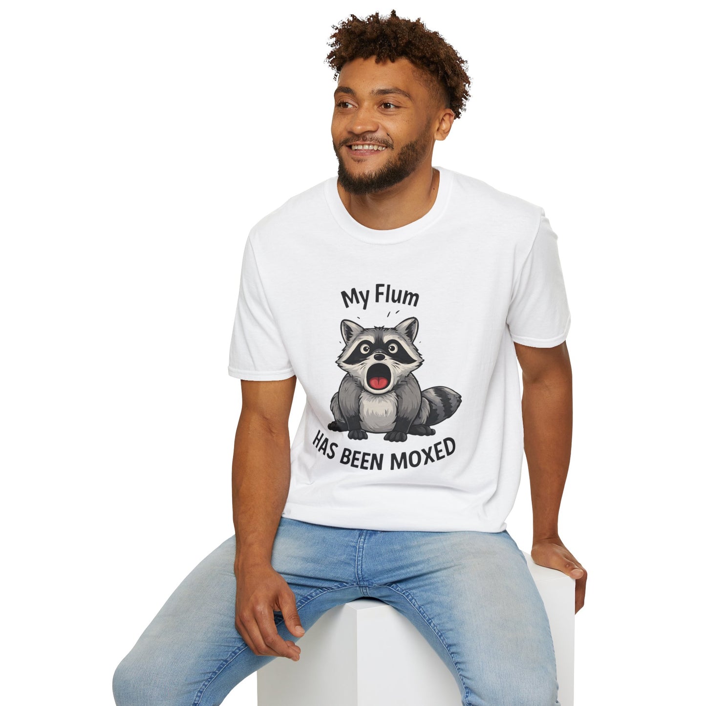 My Flum Has Been Moxed Shirt, Funny Raccoon T Shirt, Flummoxed Word Play Tee, Cute Shocked Raccoon Graphic Tee, Sarcastic Humor Shirt Gift