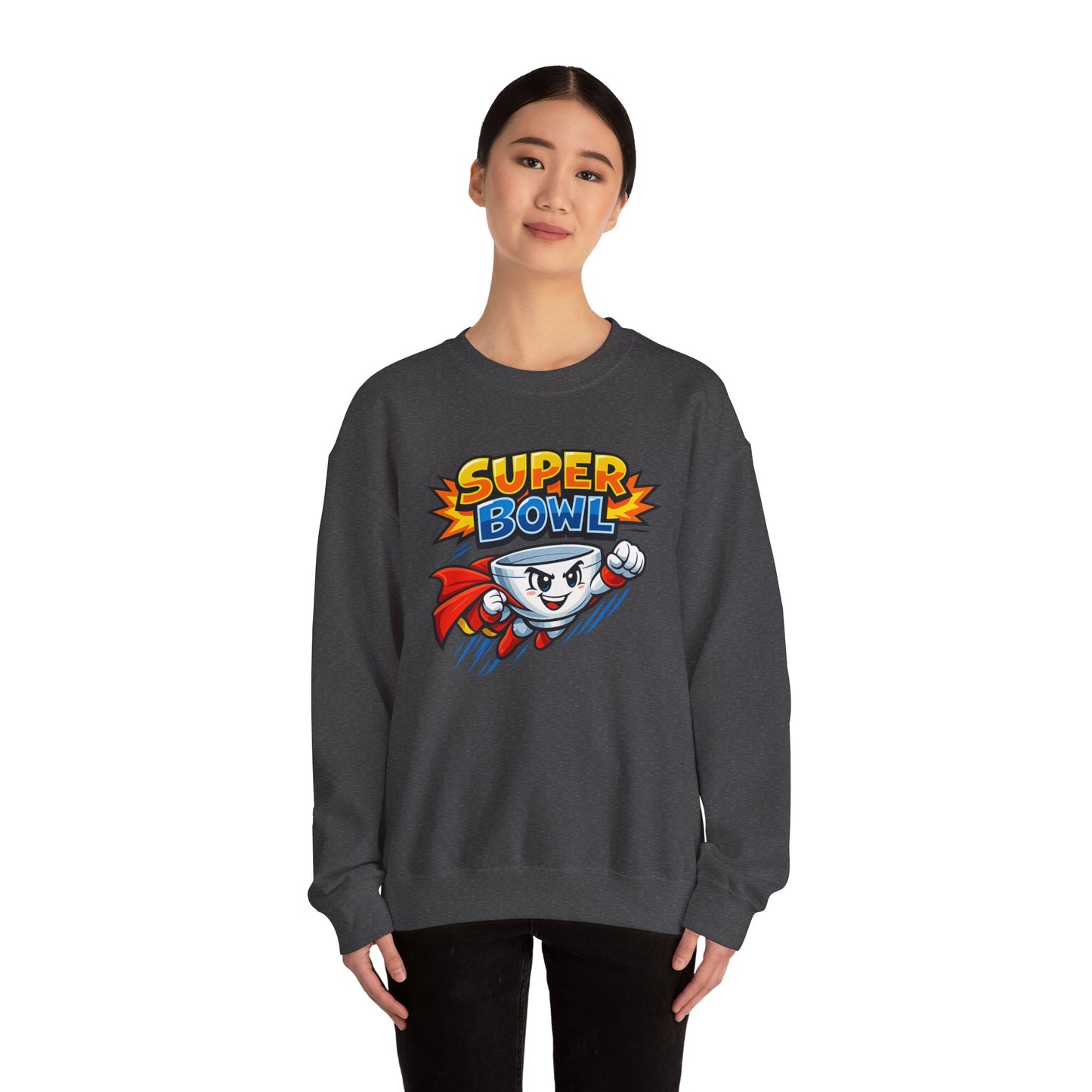 Super Bowl Sweatshirt, Funny Super Bowl Crewneck, Football Party Sweatshirt, Game Day Pullover, Bowl Pun Shirt, Unisex Graphic Crew