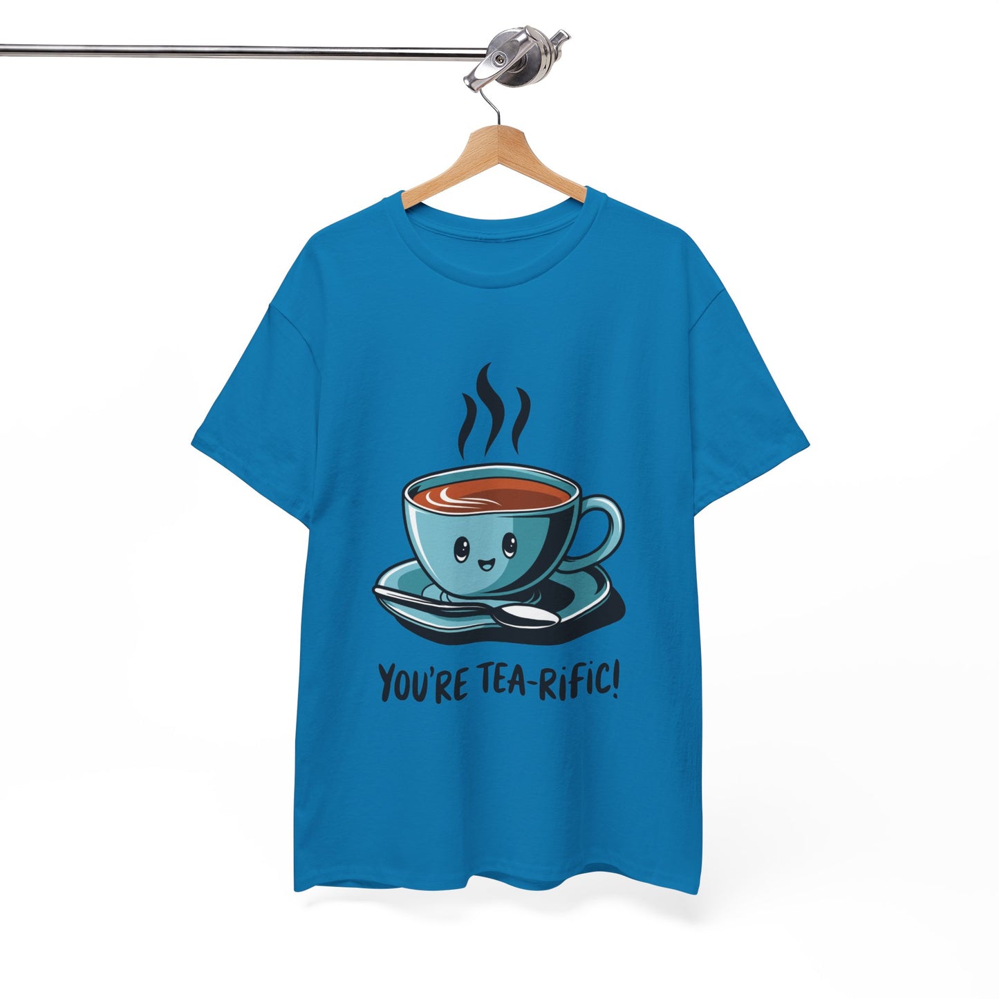 You’re Tea-Rific! Cute Tea Pun T-Shirt for Tea Lovers - Funny Gift, Kawaii Cup Graphic Tee - Unisex Soft Cotton Shirt
