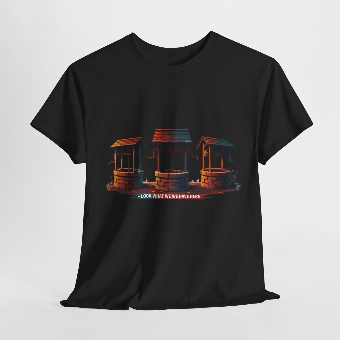 Funny “Well Well Well” T-Shirt • Pun Graphic Tee with Wishing Wells • Retro Vintage Humor Shirt • Gift for Pun Lovers & Joke Fans