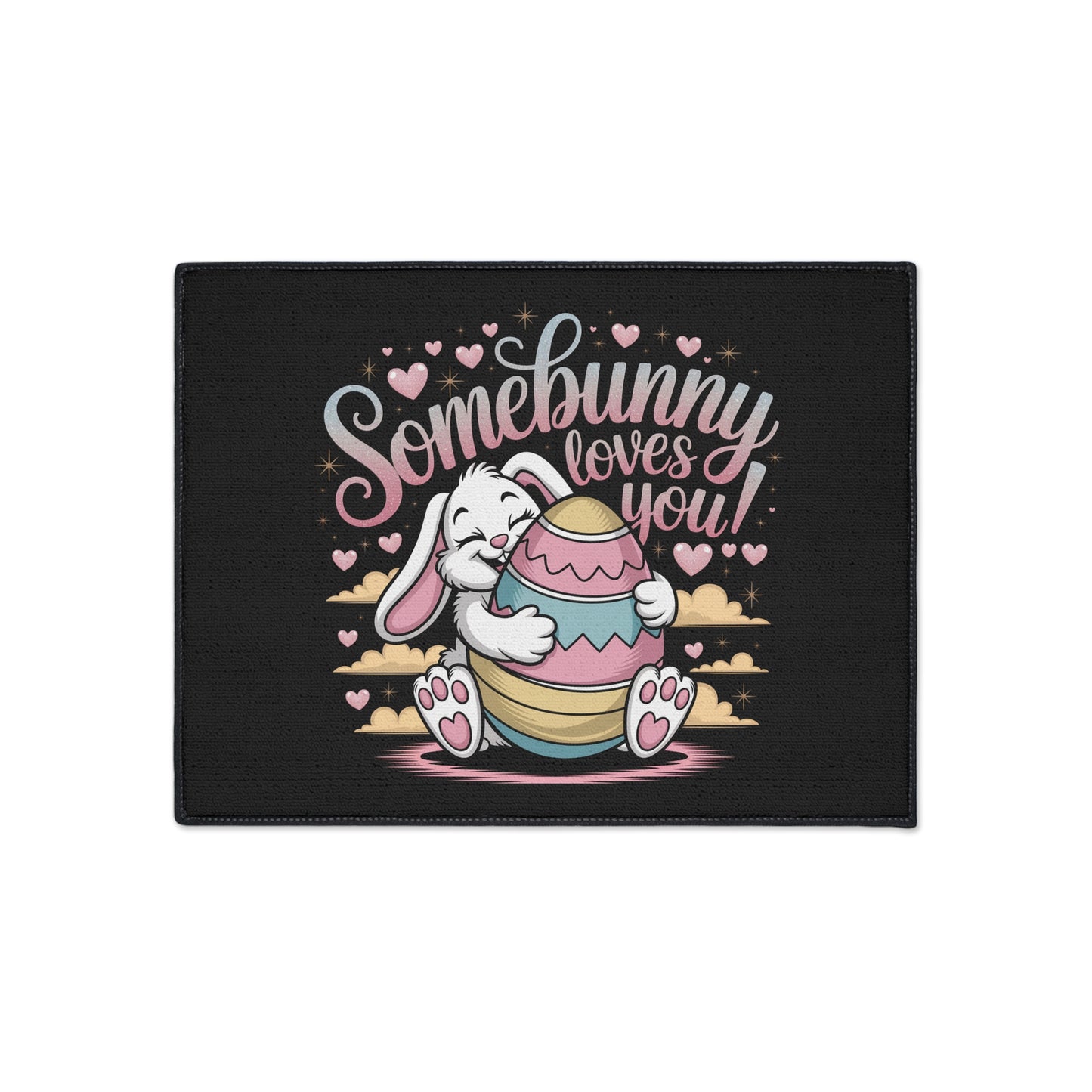 Floor Mat Somebunny Loves You Easter Bunny Welcome Mat Easter Door Mat