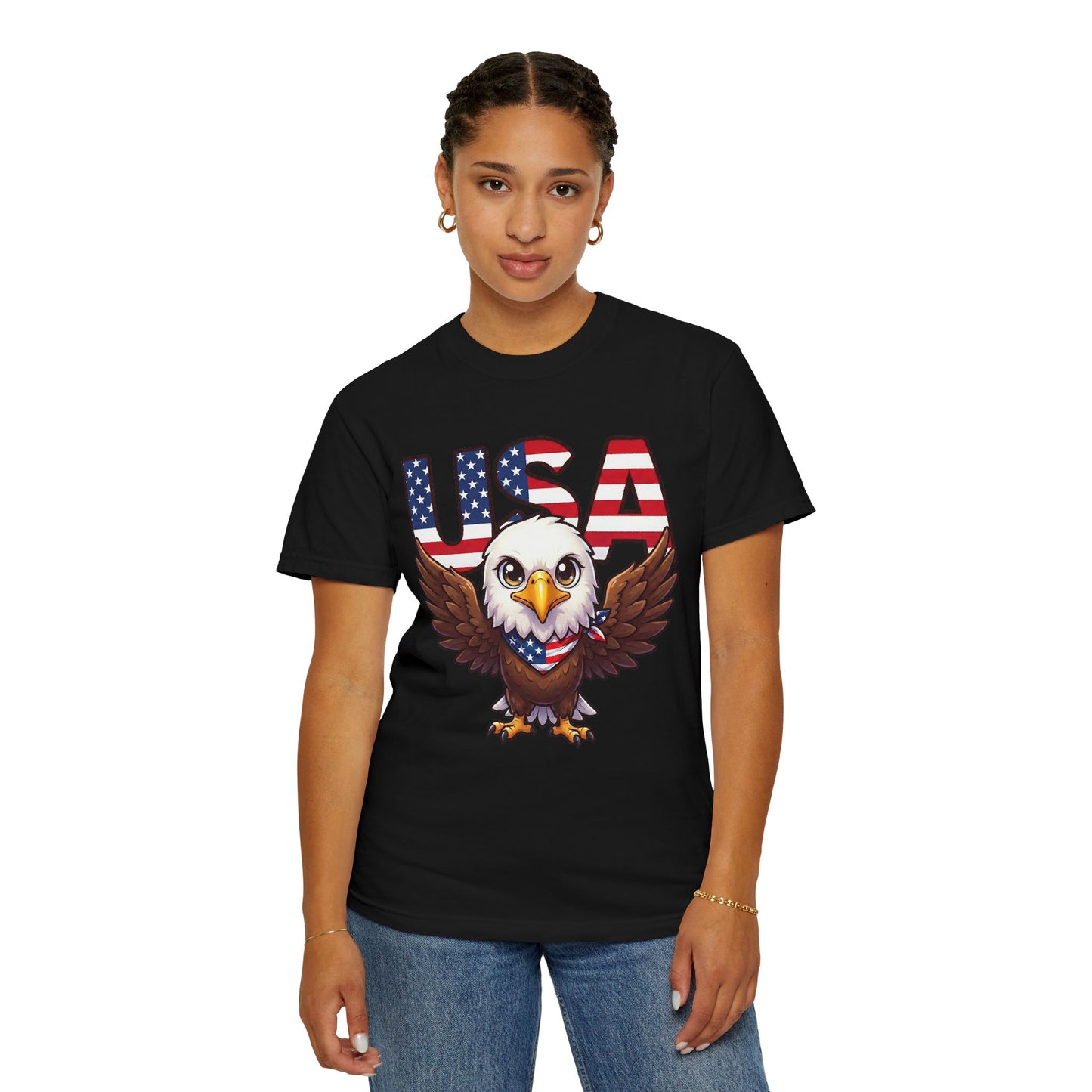 USA Eagle Shirt, Patriotic Comfort Colors Shirt, American Flag Eagle T Shirt, Fourth Of July Shirt, Freedom Graphic Tee, USA Pride Shirt