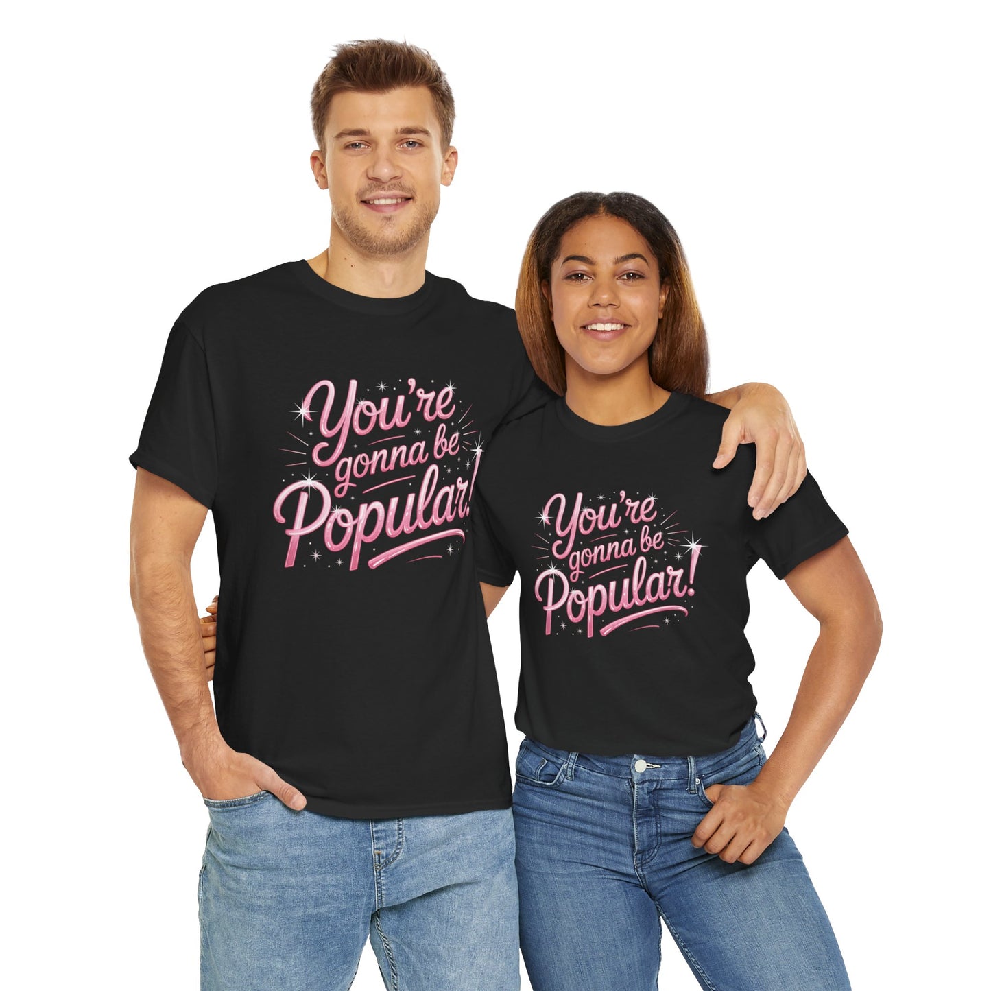 You’re Gonna Be Popular Wicked Musical Tee – Broadway Quote Shirt – Funny Retro Typography T-Shirt for Theatre Fans & Musical Lovers