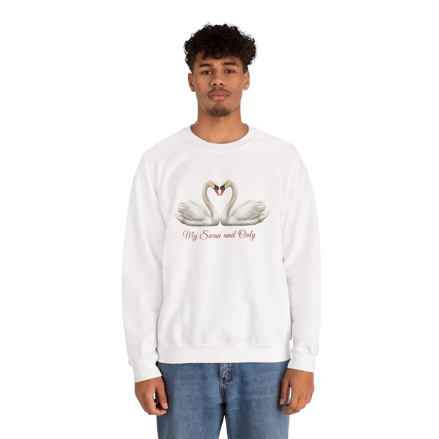 My Swan And Only Sweatshirt, Swan Love Sweater, Romantic Couple Gift, Valentine Sweatshirt, Anniversary Love Pullover