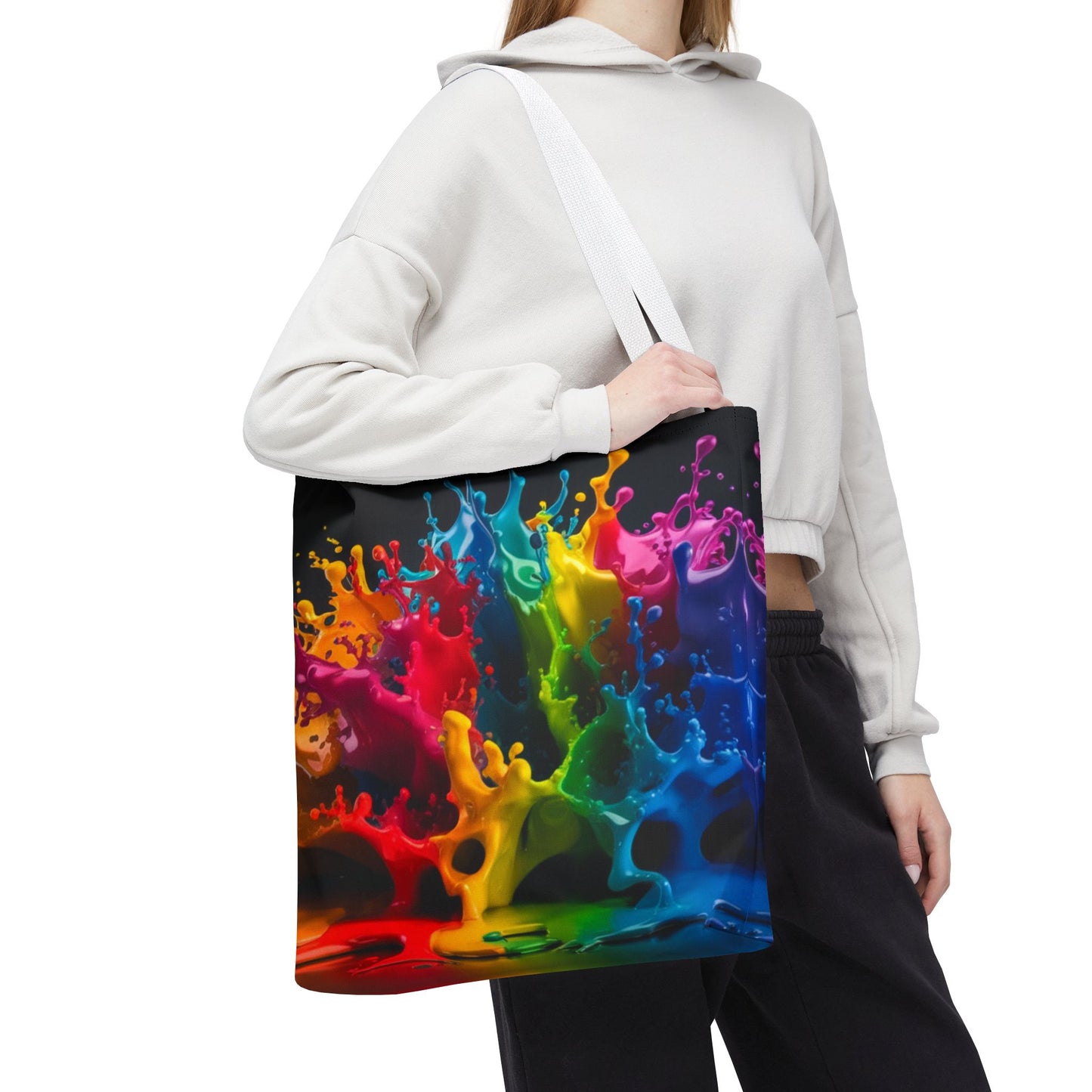 Colorful Splash Tote Bag - Vibrant Art for Every Occasion