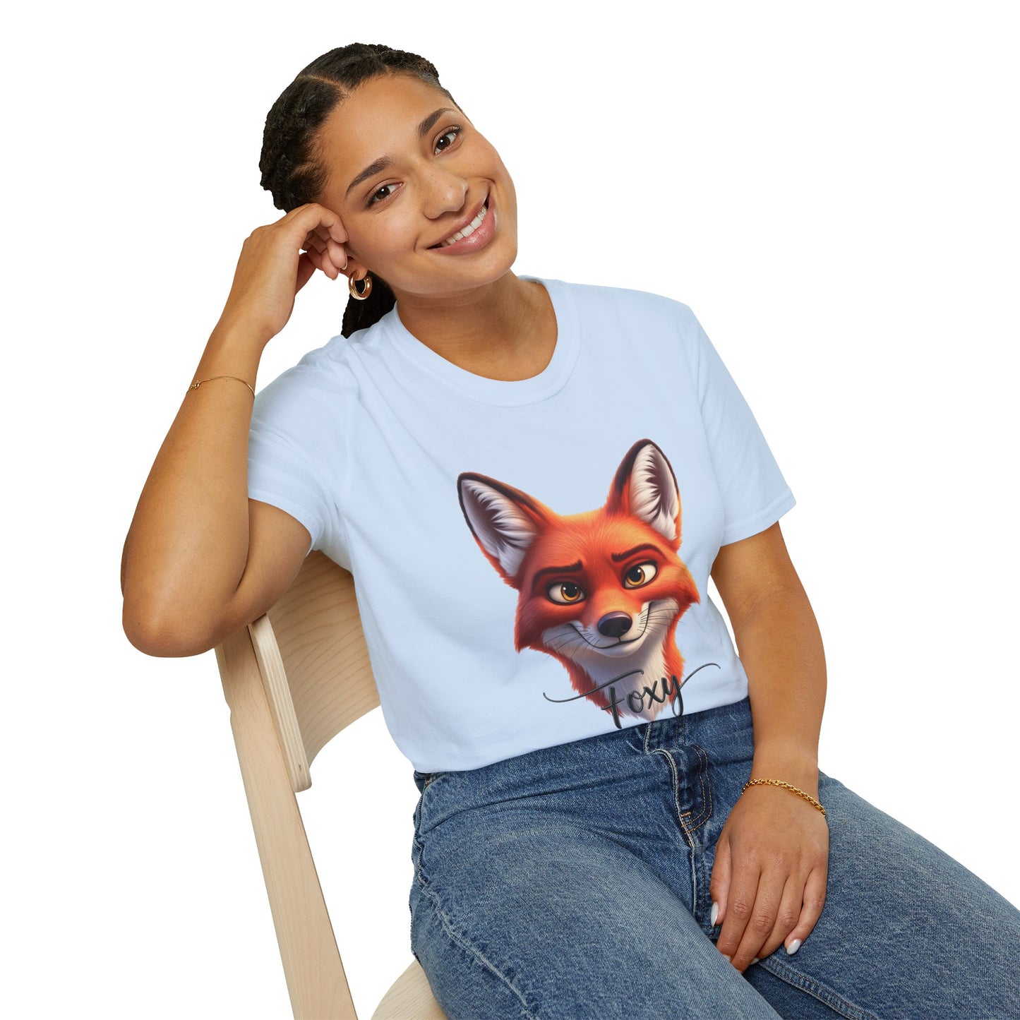 Foxy T-Shirt, Cute Fox Graphic Tee, Animal Lover Shirt, Fun And Confident Top, Playful Pun Gift, Soft Cotton Tee For Everyday Wear