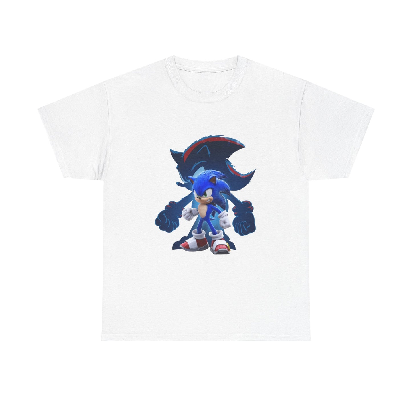 Blue Speed Hero Graphic Tee | Retro Gaming Legend T-Shirt | Fan Inspired Gamer Apparel | Cool Vintage Style Unisex Shirt for Adults & Teens