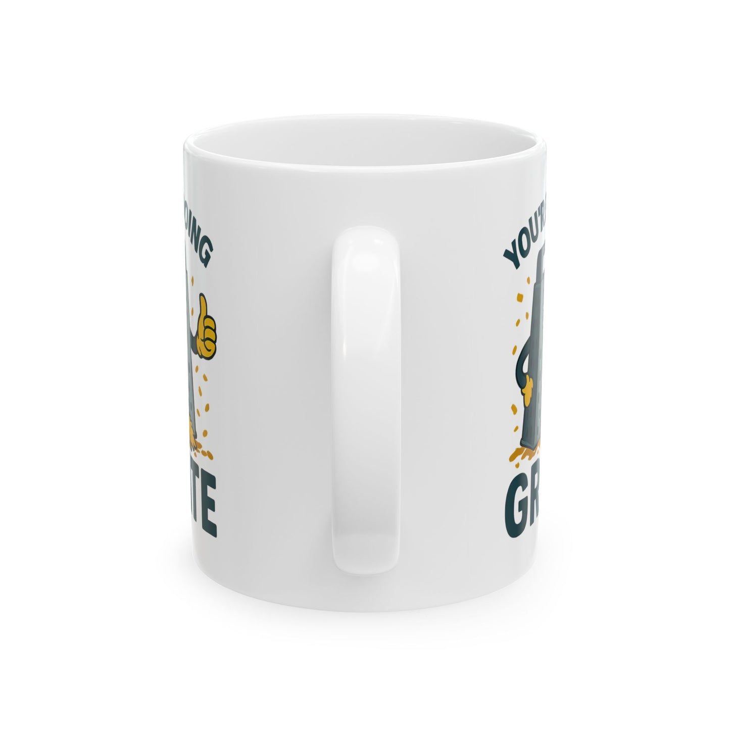 You’re Doing Grate Funny Pun Mug – Cheesy Kitchen Coffee Cup, Positive Encouragement Gift for Coworkers, Friends & Teachers