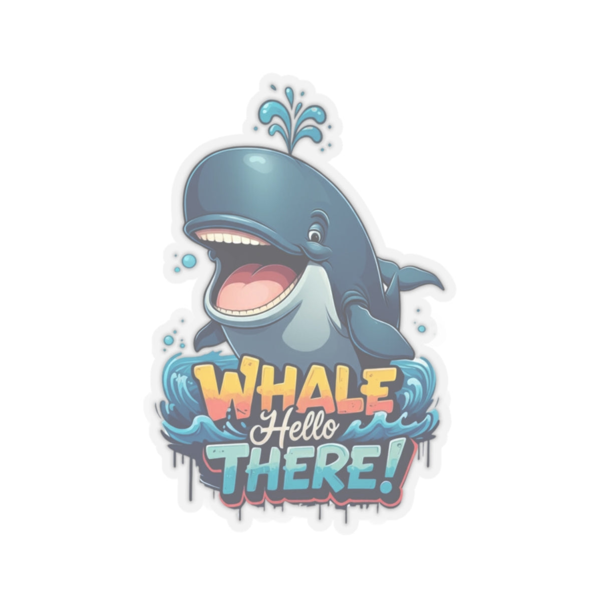 Whale Hello There Stickers