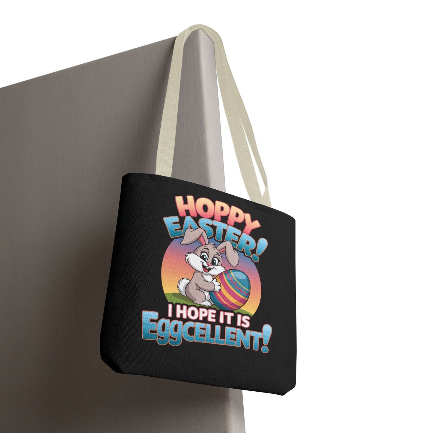 Happy Easter Tote Bag Eggcellent Bunny Design Easter Bag Easter Gift Easter Tote Accessory