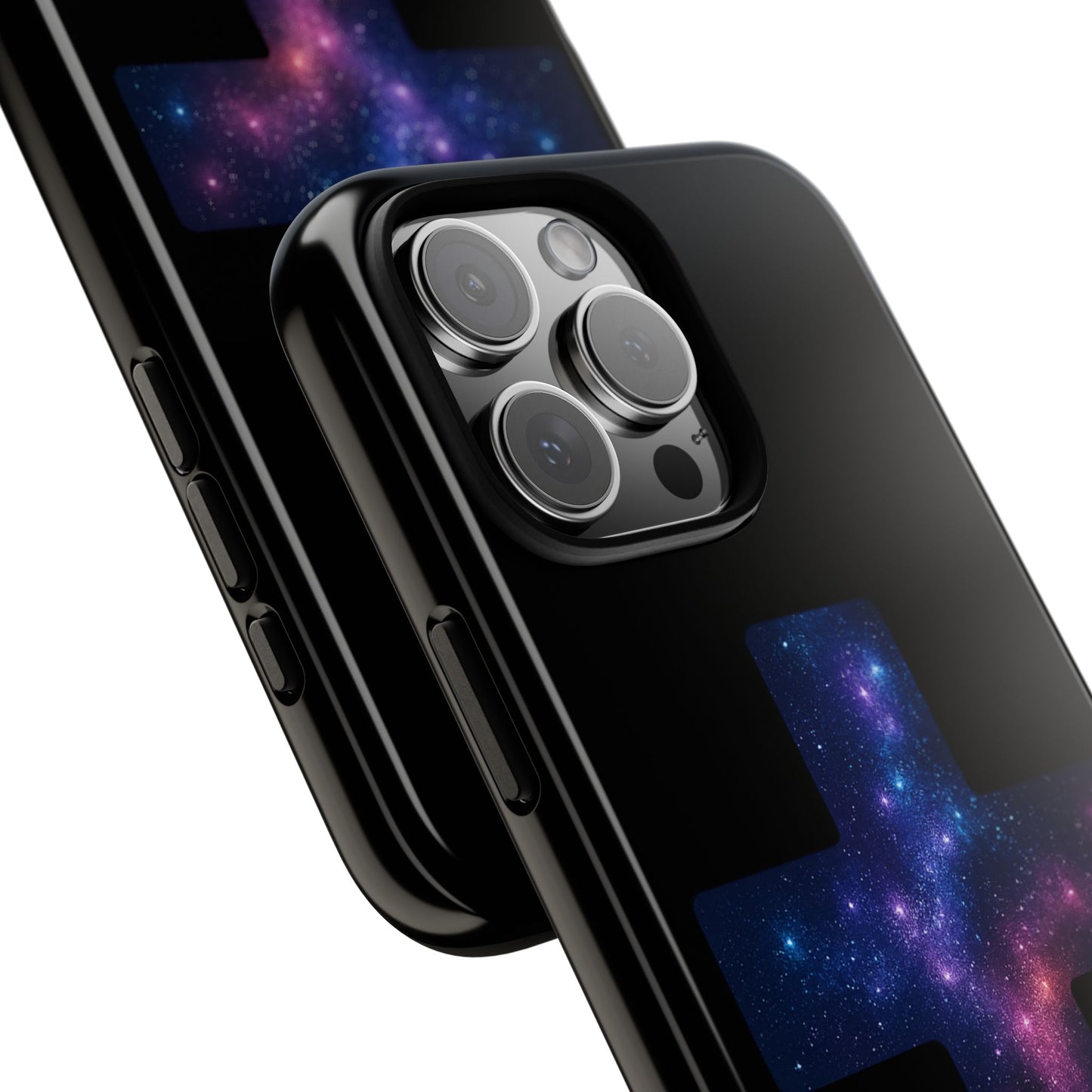 iPhone Case - Galactic Cross design Christian Phone Case Spiritual iPhone Accessory Religious Case Gift for Believers