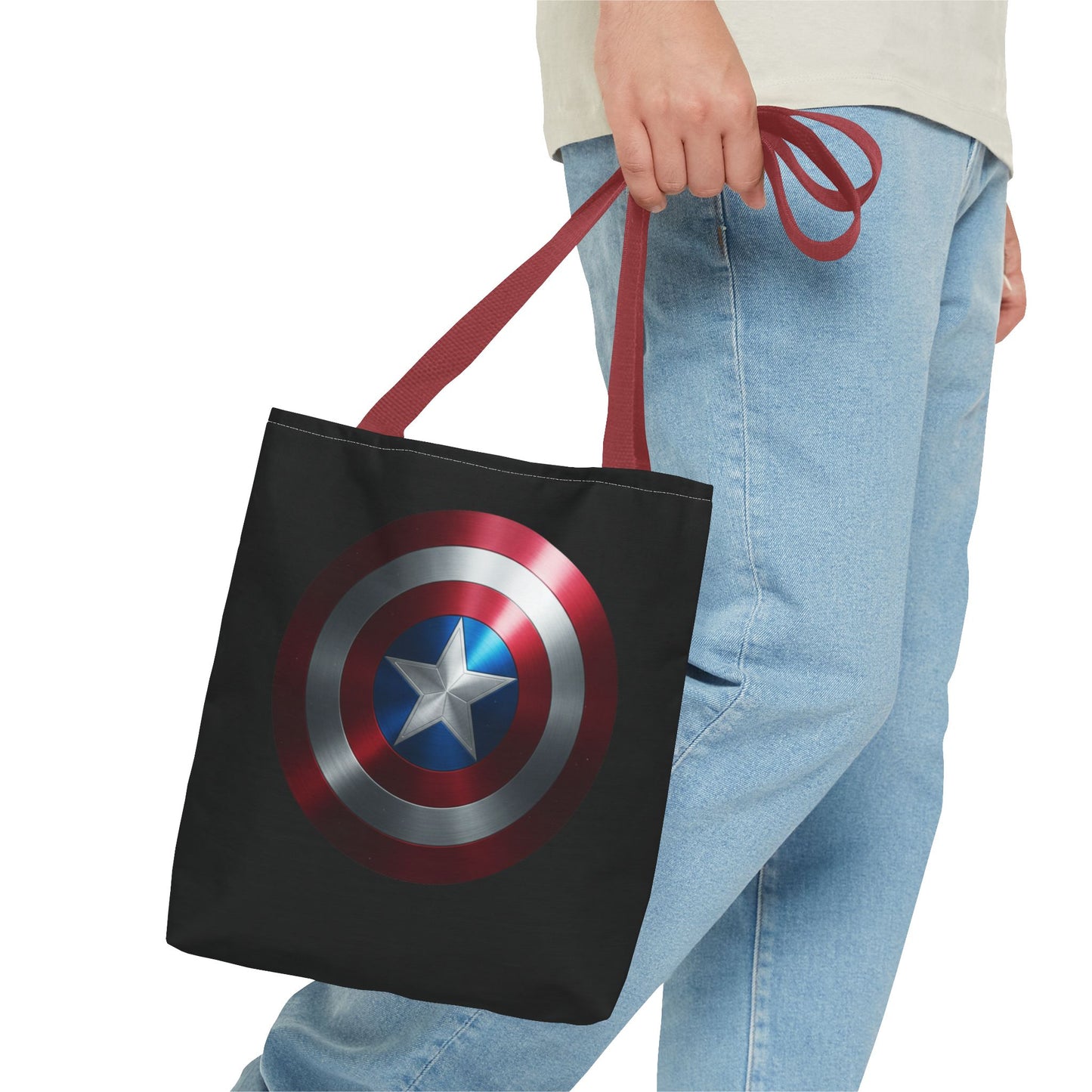 Heroic Shield Tote Bag - Stylish Marvel-Inspired Carryall for Fans