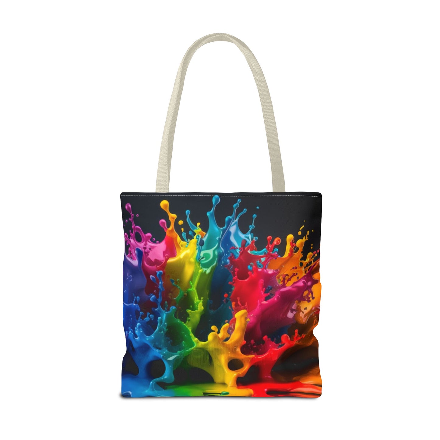 Colorful Splash Tote Bag - Vibrant Art for Every Occasion