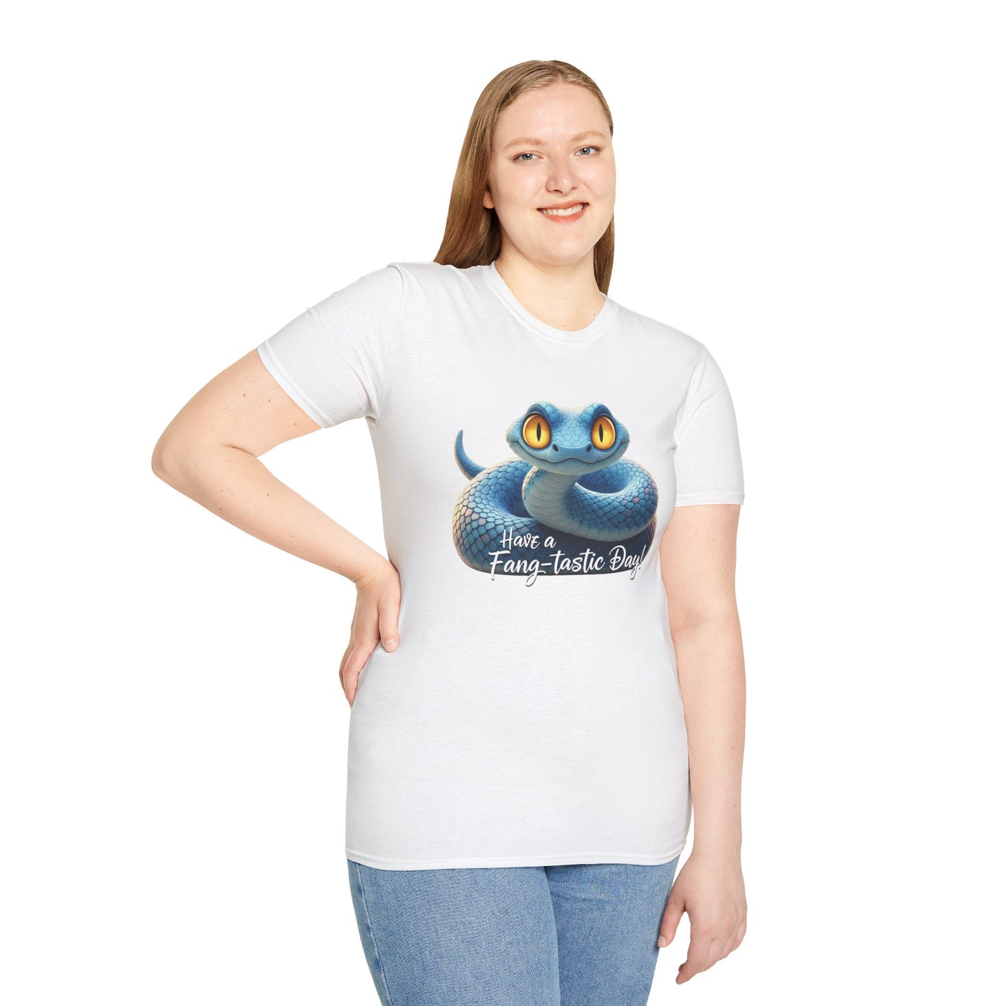 Have A Fang-tastic Day Snake T-Shirt, Funny Reptile Tee, Cute Snake Lover Gift, Animal Pun Shirt, Humor Top For Her Or Him