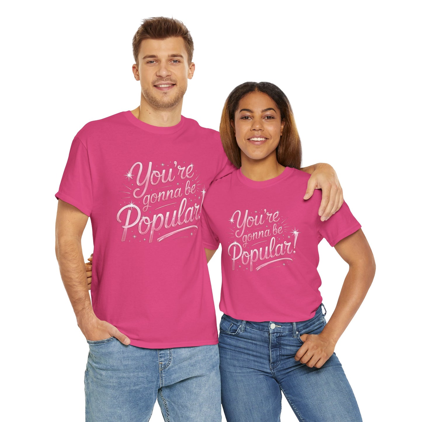 You’re Gonna Be Popular Wicked Musical Tee – Broadway Quote Shirt – Funny Retro Typography T-Shirt for Theatre Fans & Musical Lovers