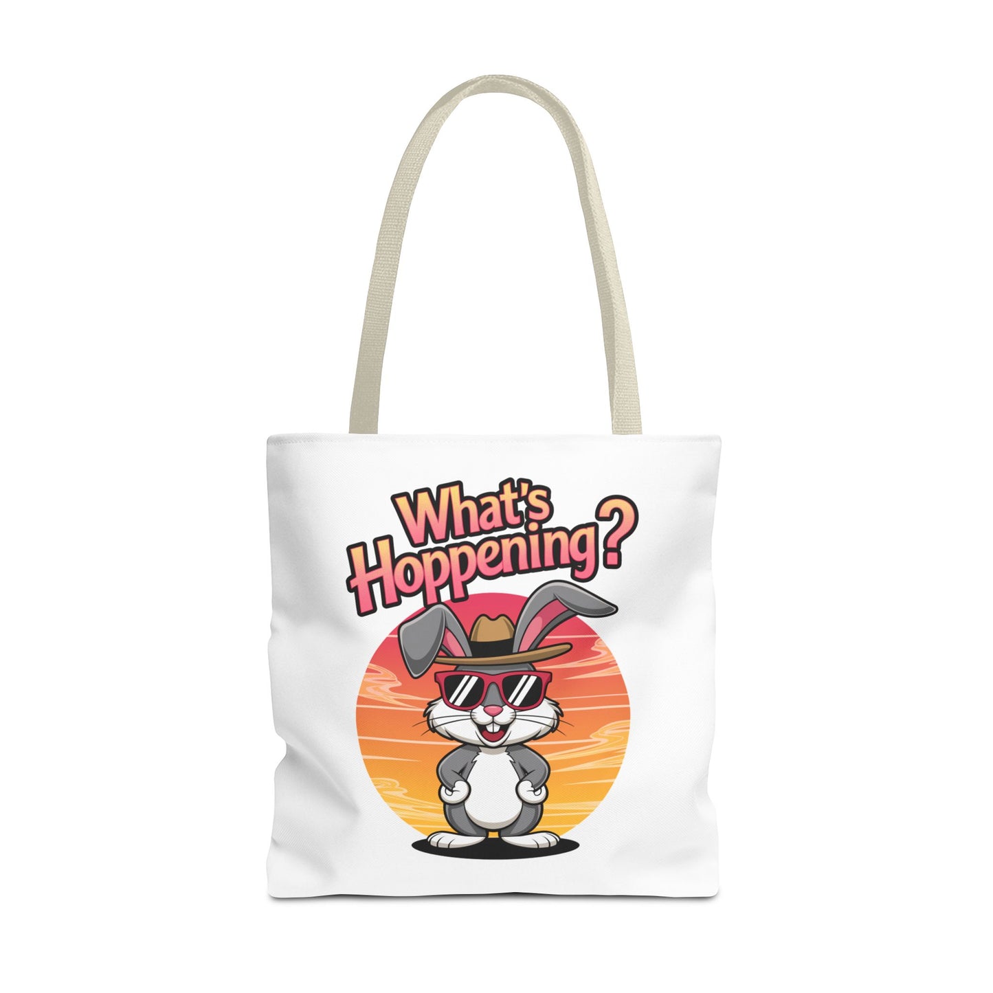 Bunny Tote Bag - 'What's Hoppening'