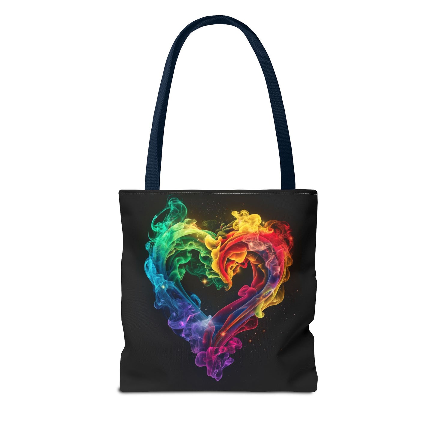 Colorful Smoke Heart Tote