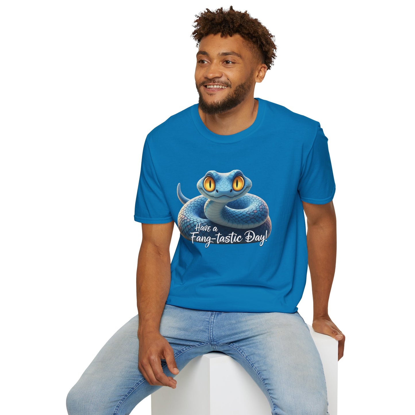 Have A Fang-tastic Day Snake T-Shirt, Funny Reptile Tee, Cute Snake Lover Gift, Animal Pun Shirt, Humor Top For Her Or Him