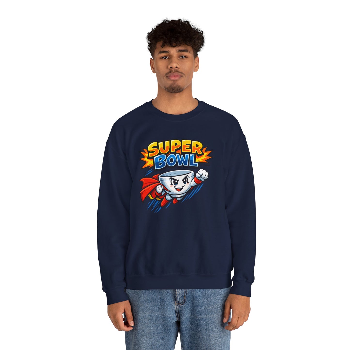Super Bowl Sweatshirt, Funny Super Bowl Crewneck, Football Party Sweatshirt, Game Day Pullover, Bowl Pun Shirt, Unisex Graphic Crew