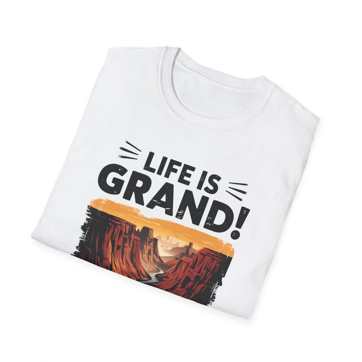 Life is Grand T-Shirt – Grand Canyon Graphic Tee | Funny National Park Shirt | Arizona Souvenir | Unisex Hiking Travel Gift Tee