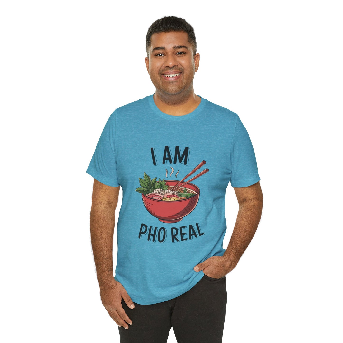 I Am Pho Real T-Shirt | Funny Pho Noodle Bowl Tee, Vietnamese Food Pun Shirt, Ramen & Noodle Lover Gift, Cute Asian Cuisine Graphic Top