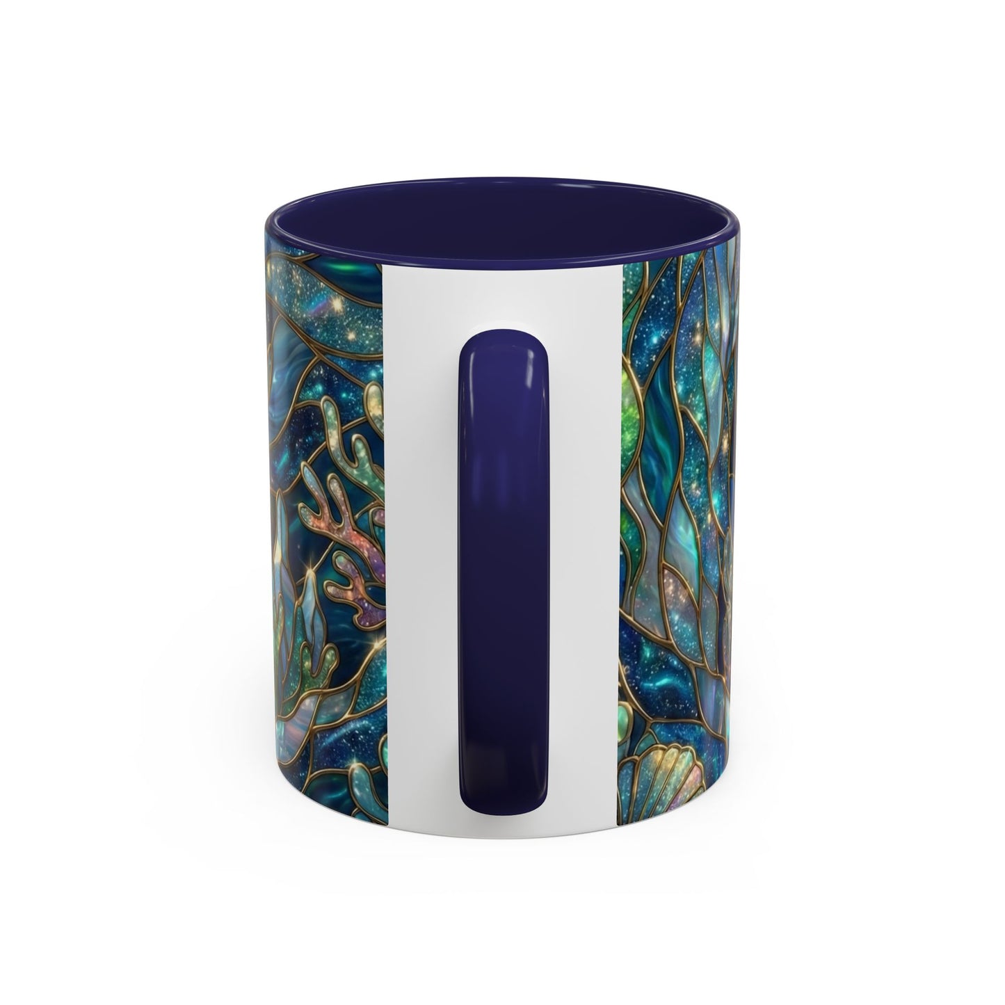Seal Coffee Mug, Stained Glass Seal Mug, Cute Ocean Animal Art Mug, Marine Life Gift, Unique Ceramic Coffee Cup, 11oz 15oz Wildlife Mug