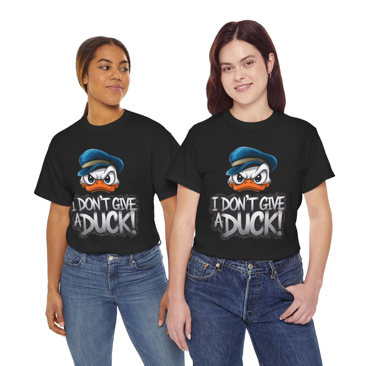 I Don’t Give a Duck Shirt – Funny Grumpy Duck Tee – Sarcastic Animal Graphic Shirt – Unisex Gift for Duck Lovers & Meme Fans