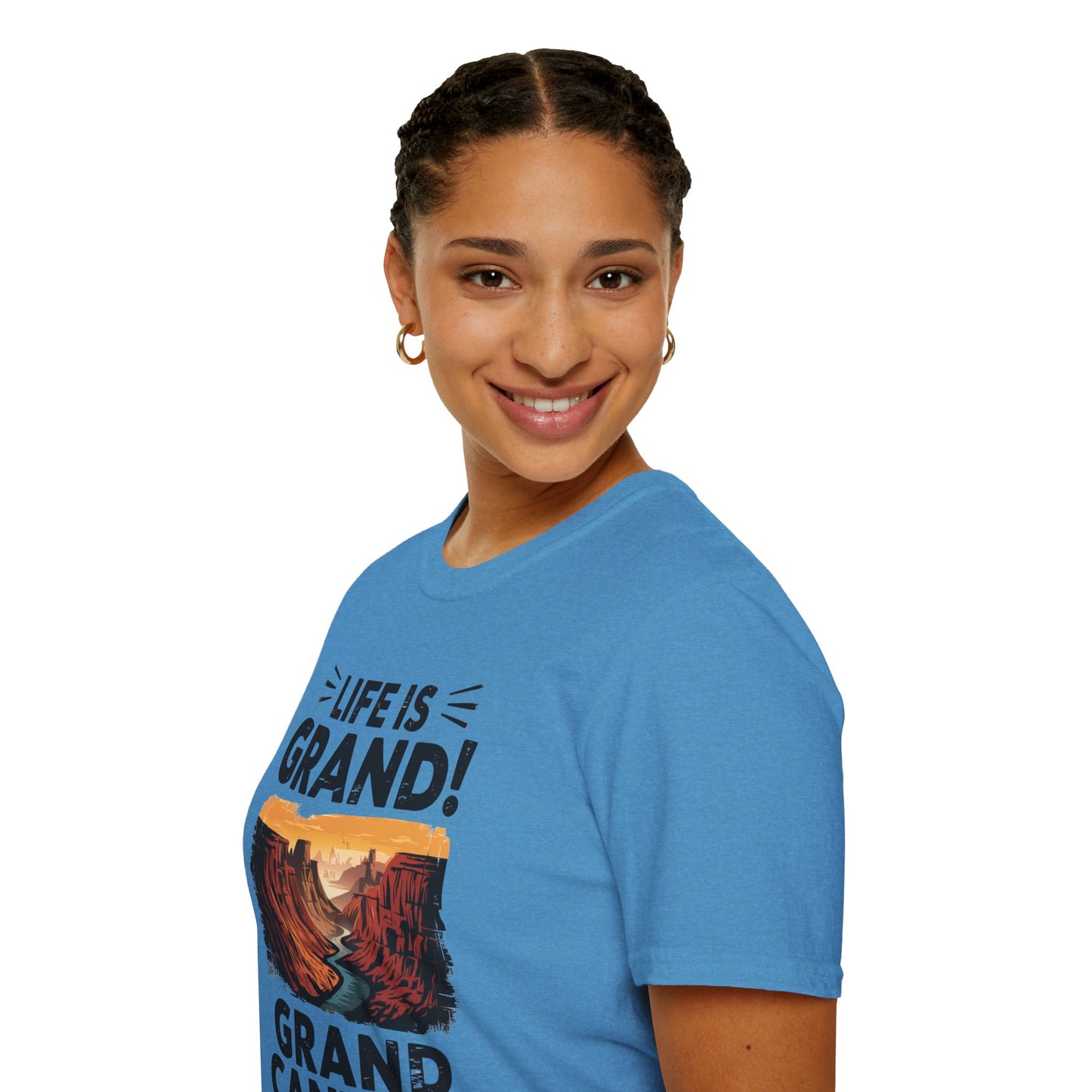 Life is Grand T-Shirt – Grand Canyon Graphic Tee | Funny National Park Shirt | Arizona Souvenir | Unisex Hiking Travel Gift Tee