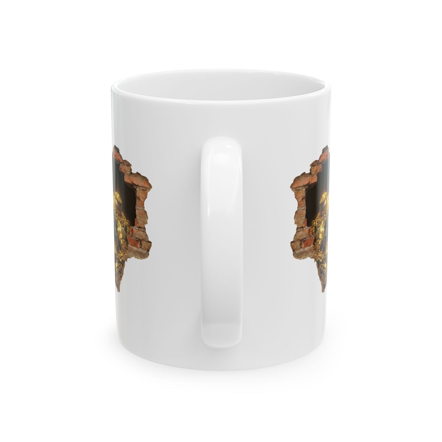 Leprechaun Coffee Mug, St Patricks Day Mug, Irish Gold Mug, Cute Leprechaun Art Cup, St Paddy Gift, Funny Irish Coffee Mug