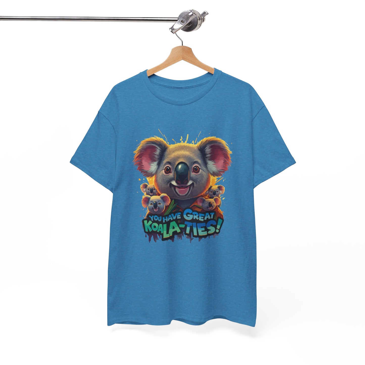 You Have Great Koala‑ties Tee – Cute Koala Pun T‑Shirt, Animal Lover Gift, Funny Wildlife Graphic, Unisex Casual Tee