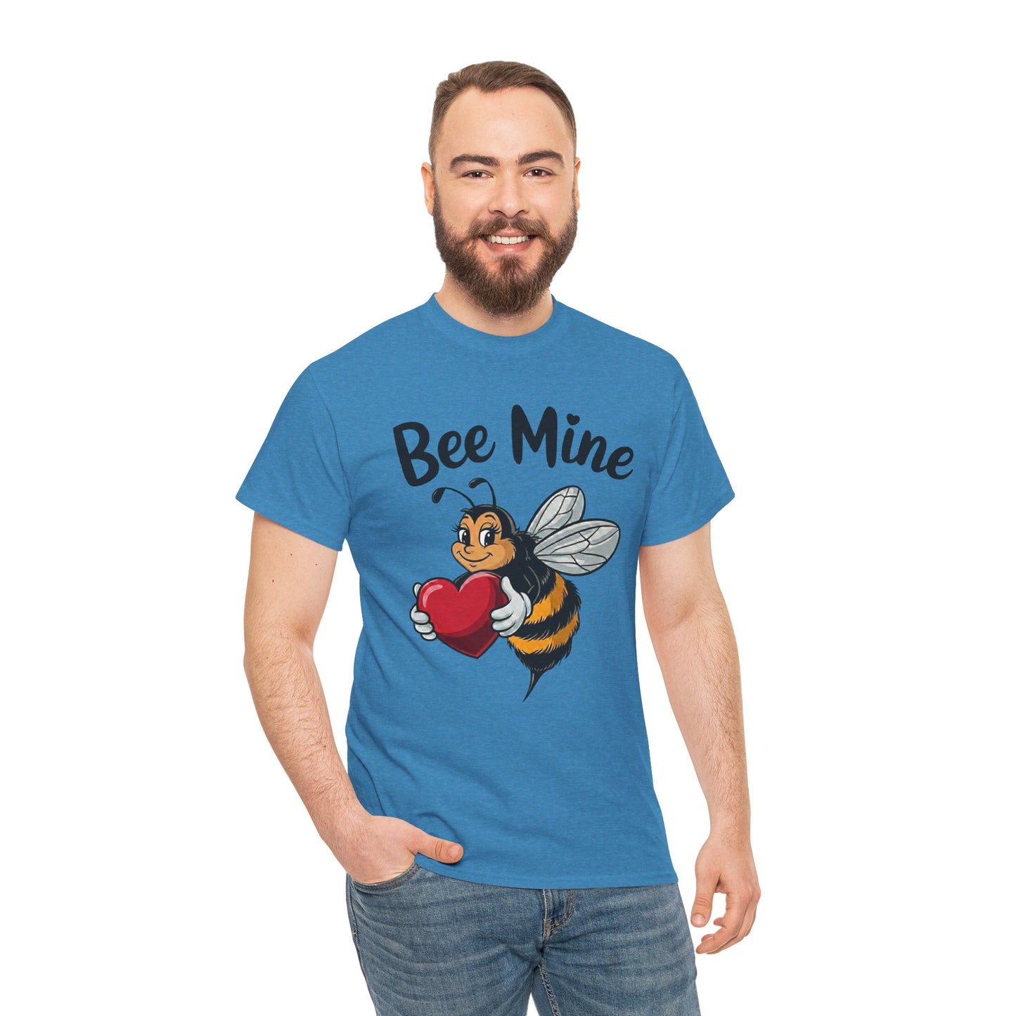 Bee Mine Shirt, Cute Valentine Shirt, Bee Love T Shirt, Funny Valentine Pun Tee, Heart Bee Graphic Shirt, Valentine Gift