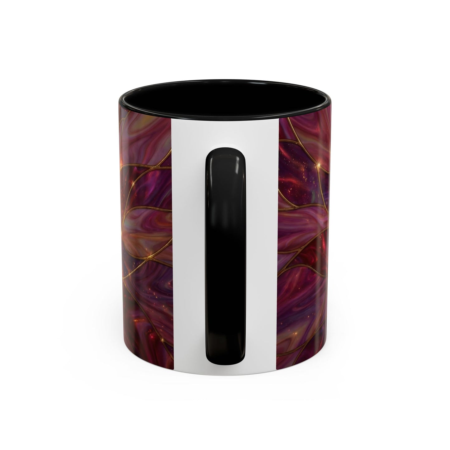 Stained Glass Heart Mug, Romantic Coffee Mug, Valentine Gift Mug, Love Heart Cup, Pink Aesthetic Mug, Anniversary Gift For Her