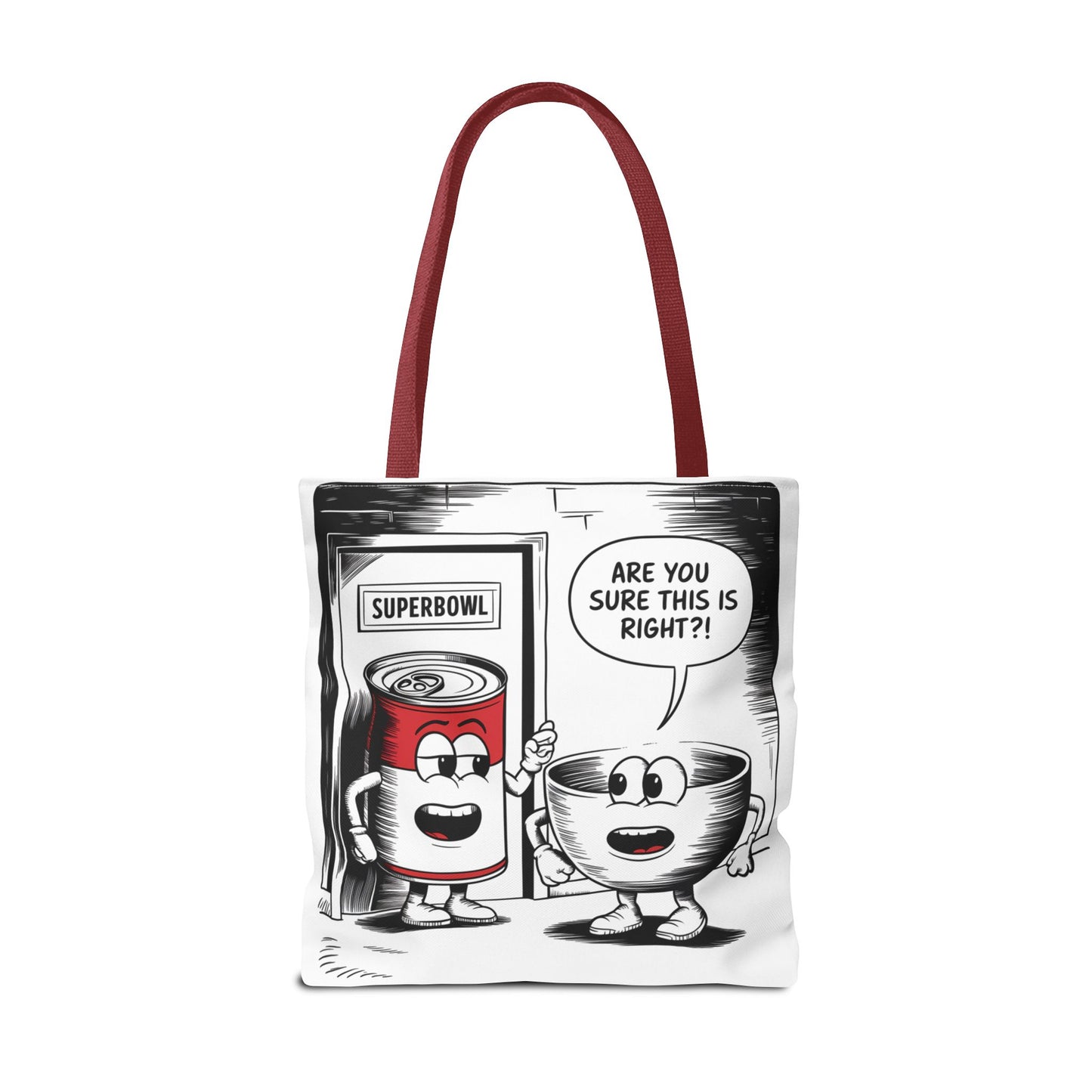 Tote Bag - Comic Superbowl Soup Design