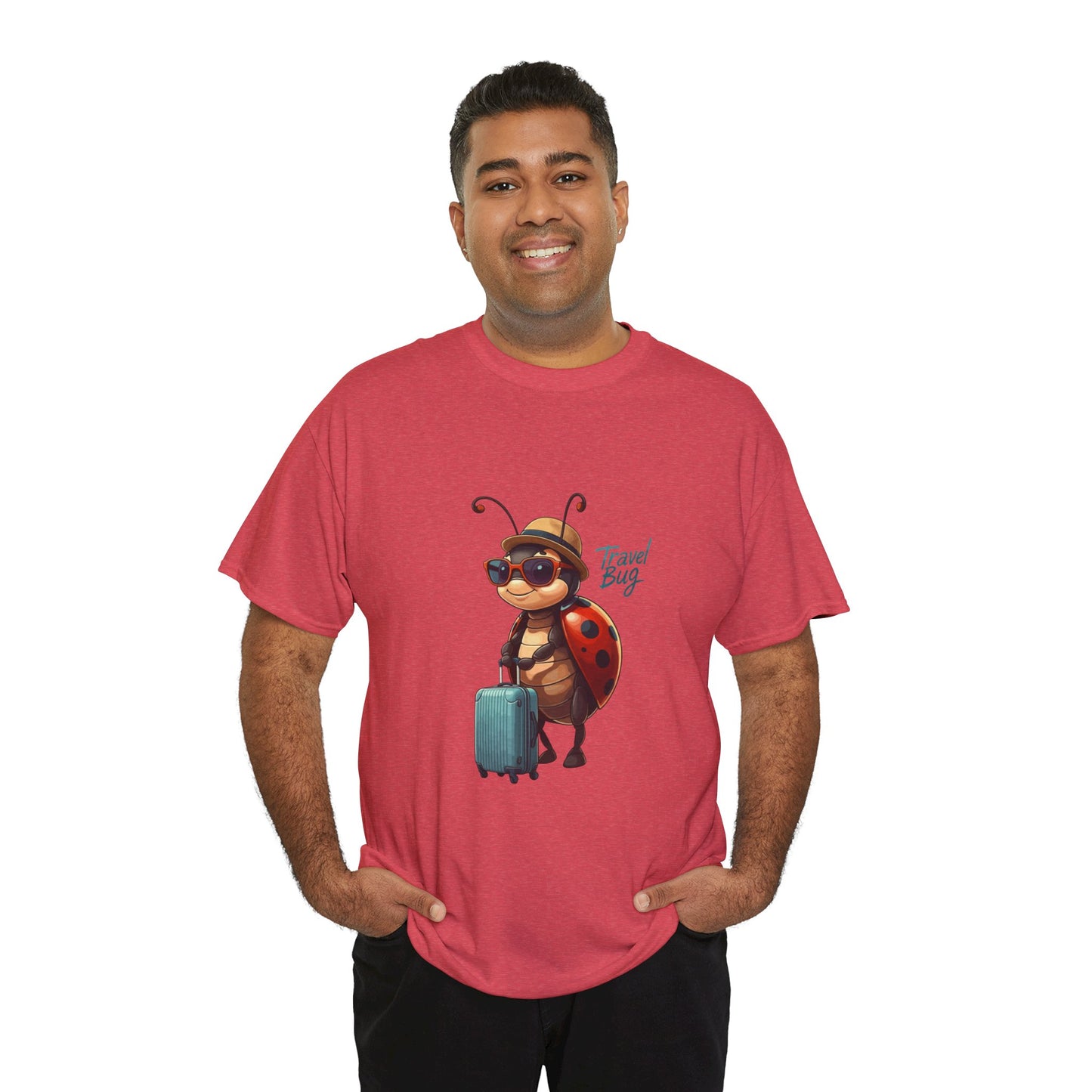 Travel Bug T-Shirt – Cute Ladybug Travel Tee | Funny Wanderlust Shirt for Travel Lovers | Unisex Graphic Tee Gift for Adventurers