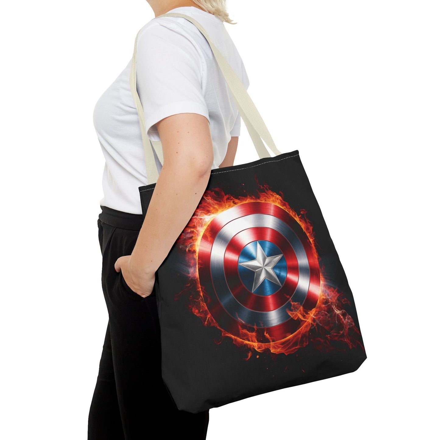Captain America Shield Tote Bag